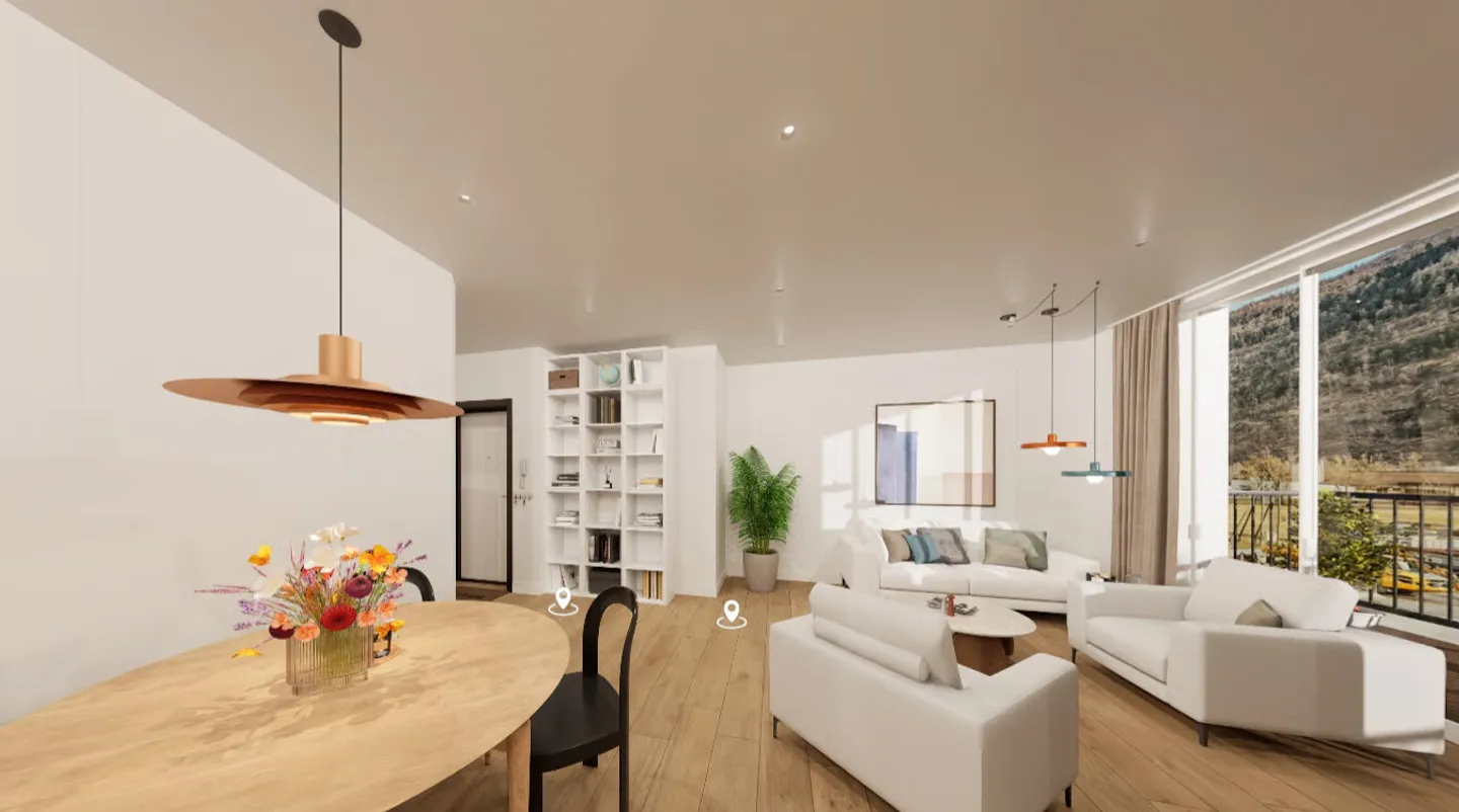Penthouse-Feeling: 3.5-Zimmer-Neubau mit Traumterrasse - Foto 3 di 13