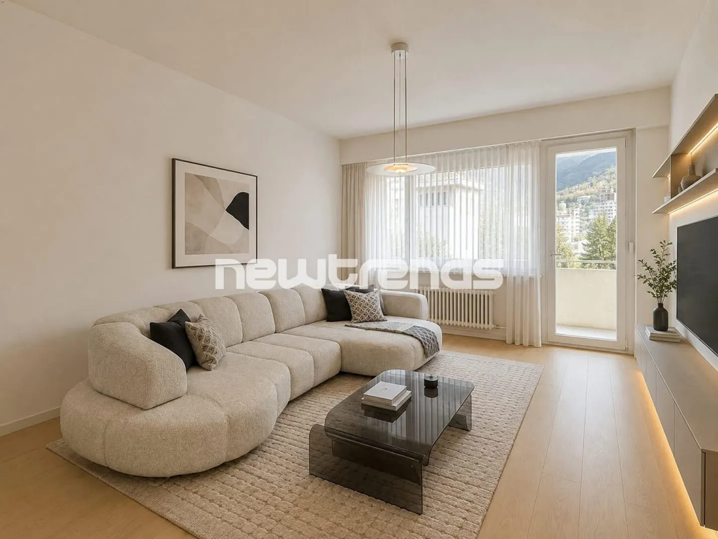 Lugano, 3.5 pièces entièrement rénovés dans un emplacement privilégié - Photo 1 sur 12