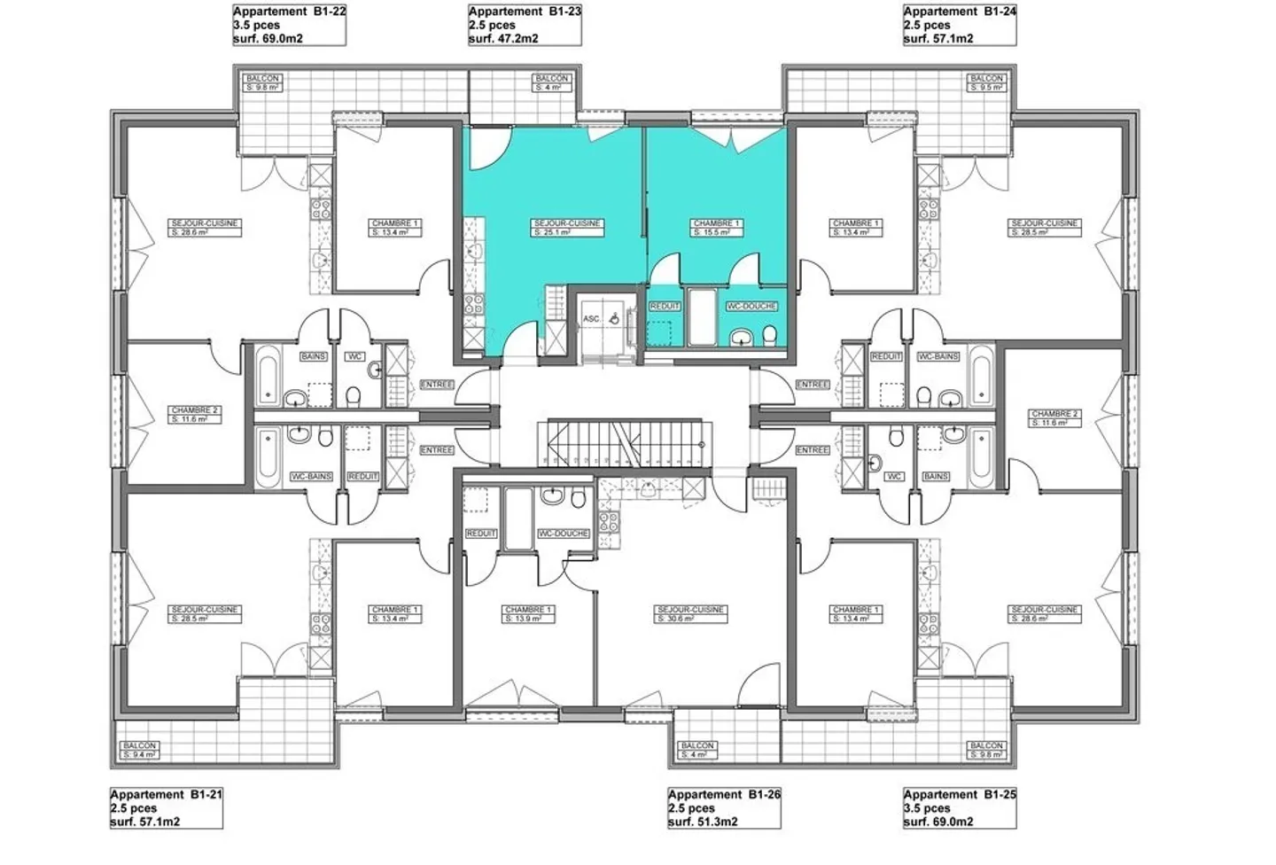 Bel appartement de 2,5 pièces - Photo 4 sur 5