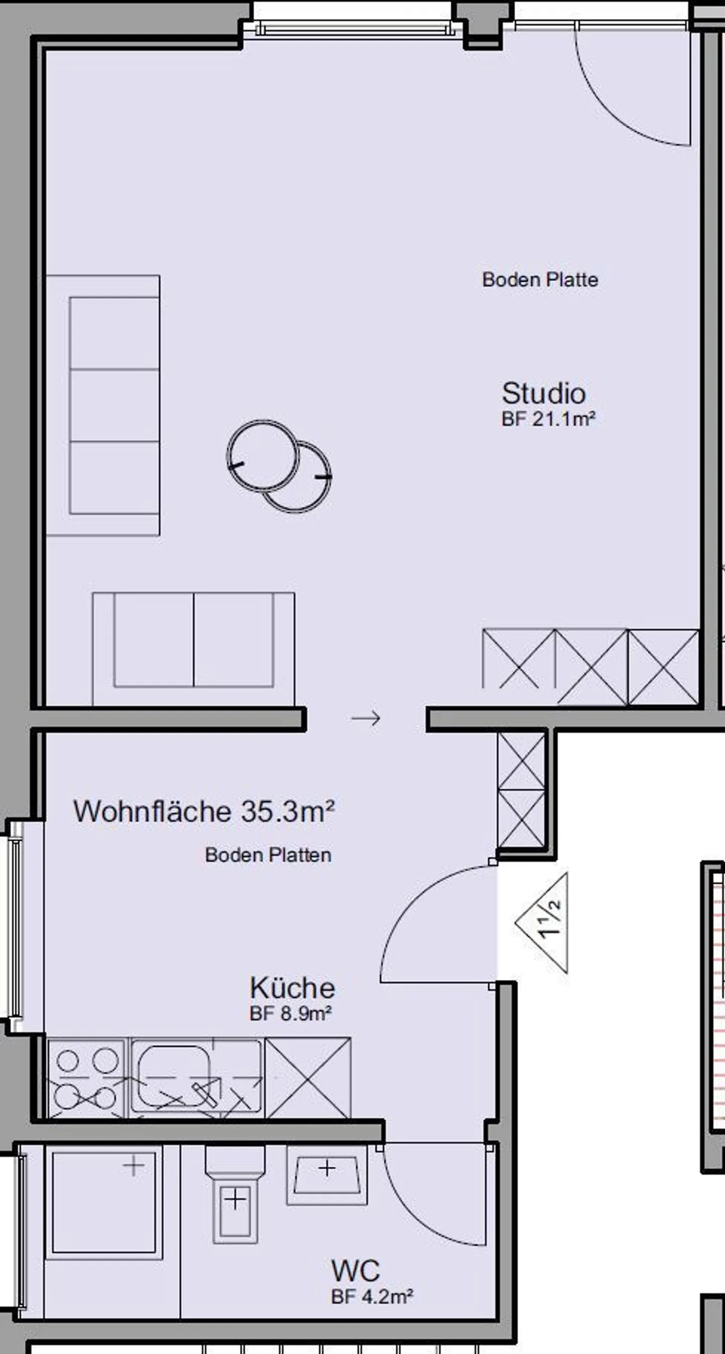 Wohnung mieten - Foto 1 von 7