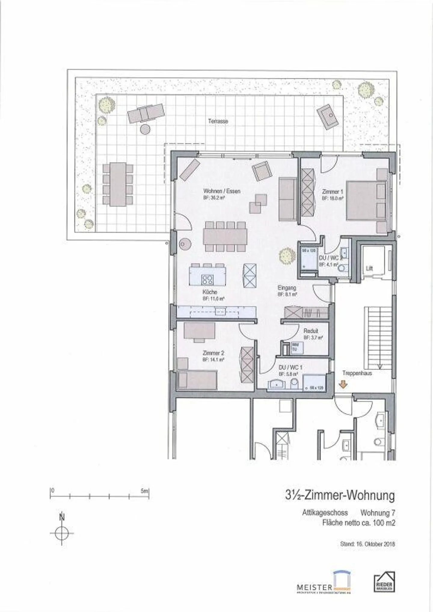 Appartamento attico sensazionale di 3,5 stanze - Foto 10 di 10