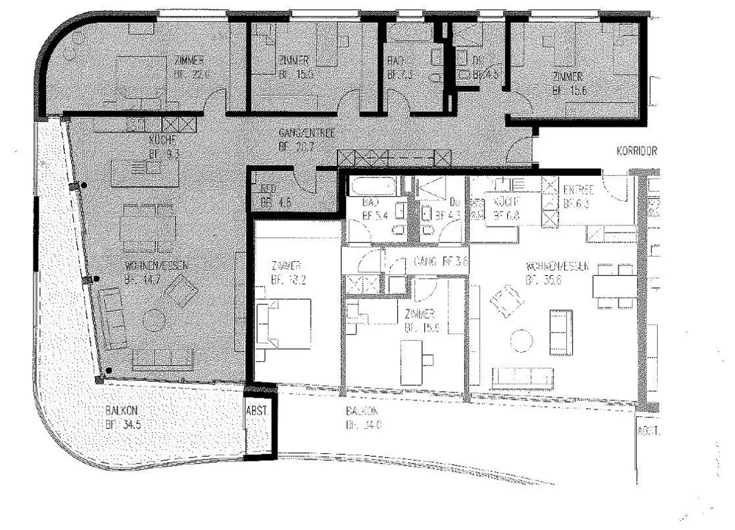Modernes Apartment mit Terrasse - Foto 9 von 9