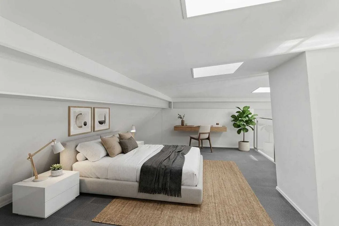 Appartement sous les combles 3½ pièces avec galerie près de Berne élégant et unique - Photo 3 sur 9