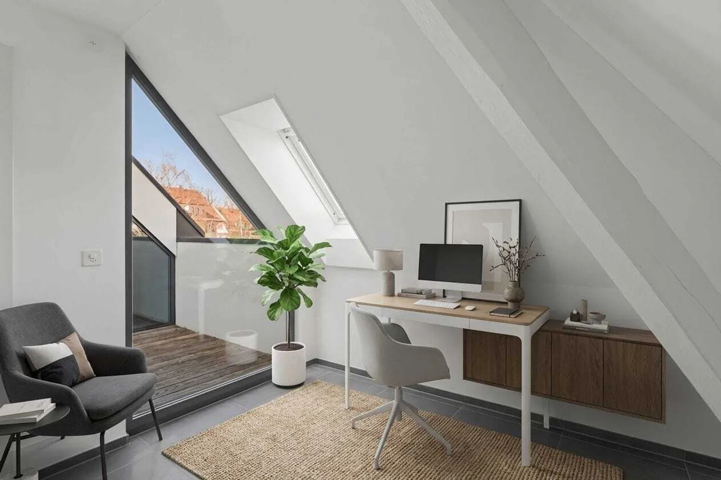 Appartement sous les combles 3½ pièces avec galerie près de Berne élégant et unique - Photo 7 sur 9