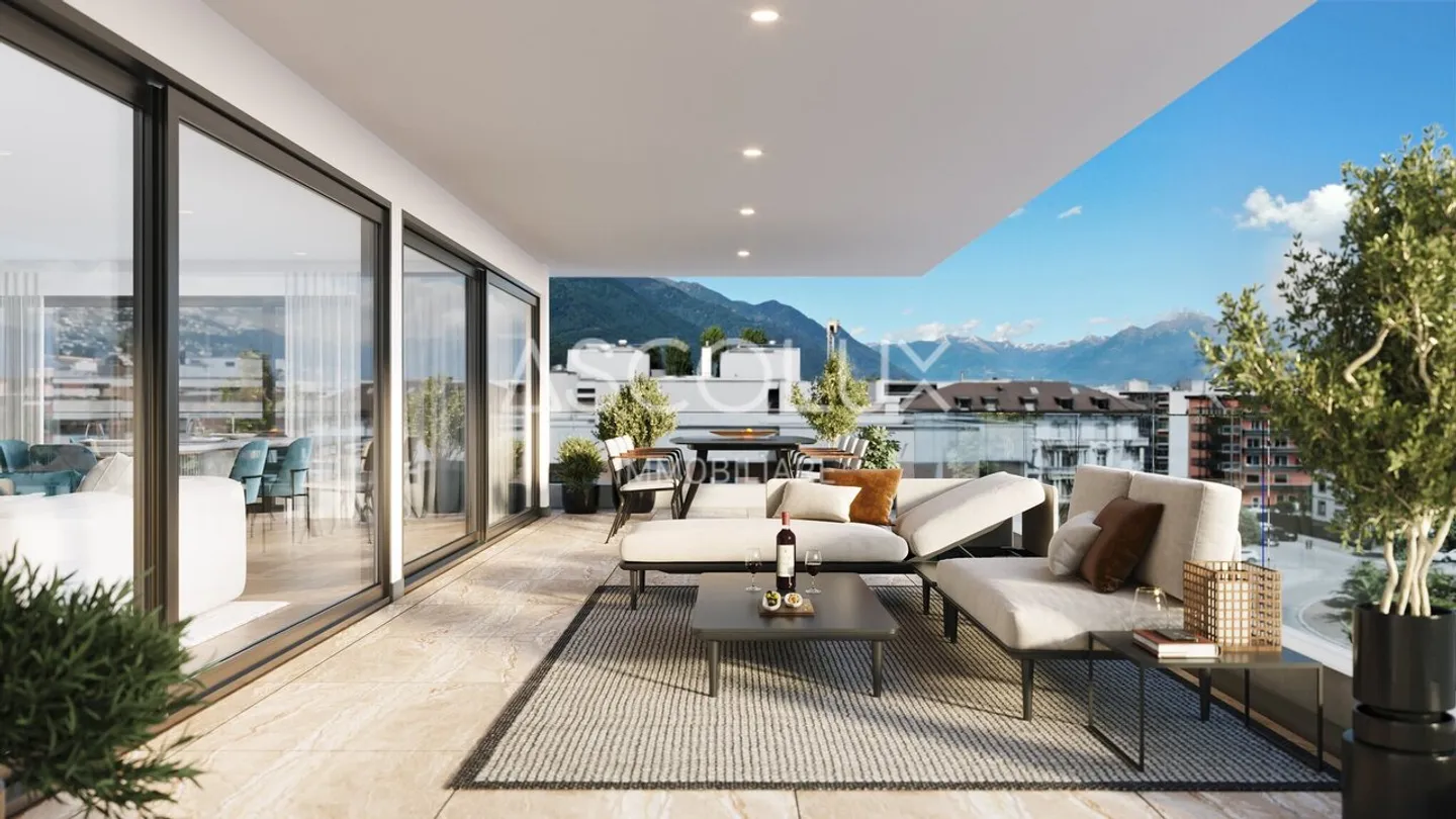 Exklusives Penthouse in Locarno - Foto 6 von 9