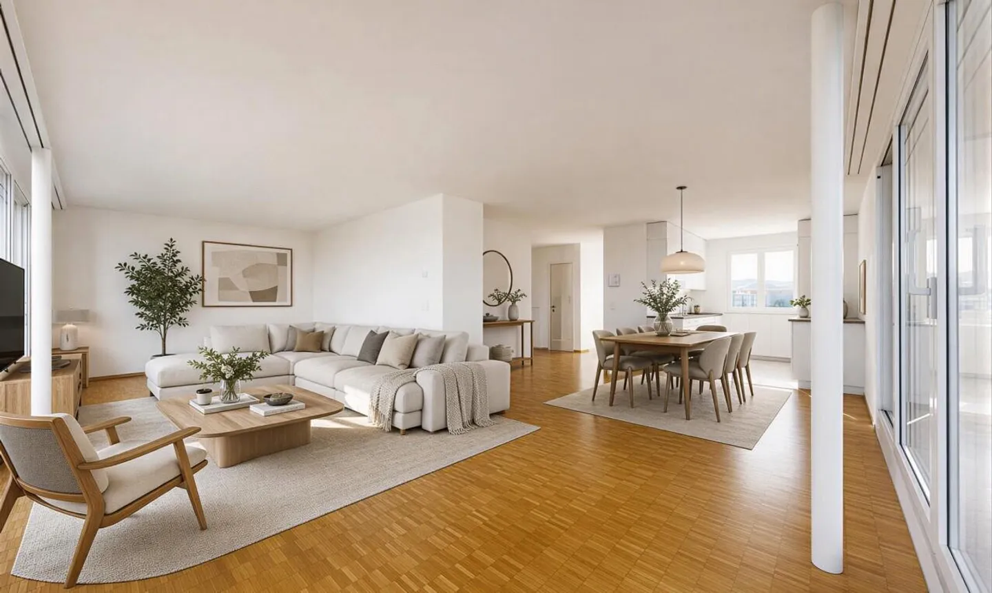 Light-flooded 3.5-room apartment with spacious terrace - Photo 3 of 11