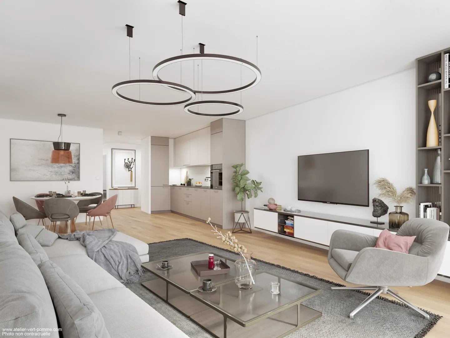 3,5-Zimmer-Wohnungen - Ecoquartier des Echervettes, Romont - Foto 4 von 9