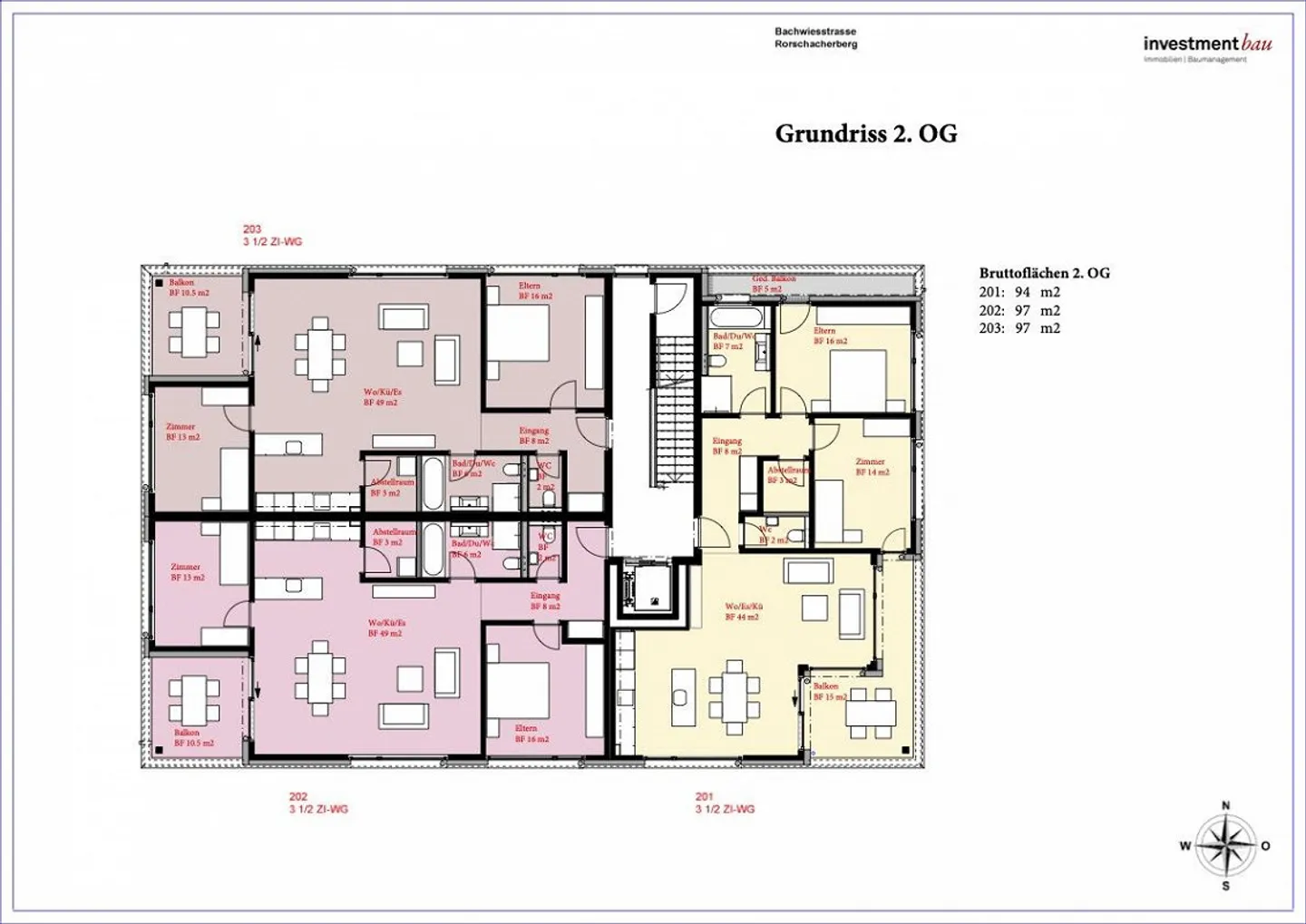 Very nice 3.5 room apartment for rent - Photo 15 of 15