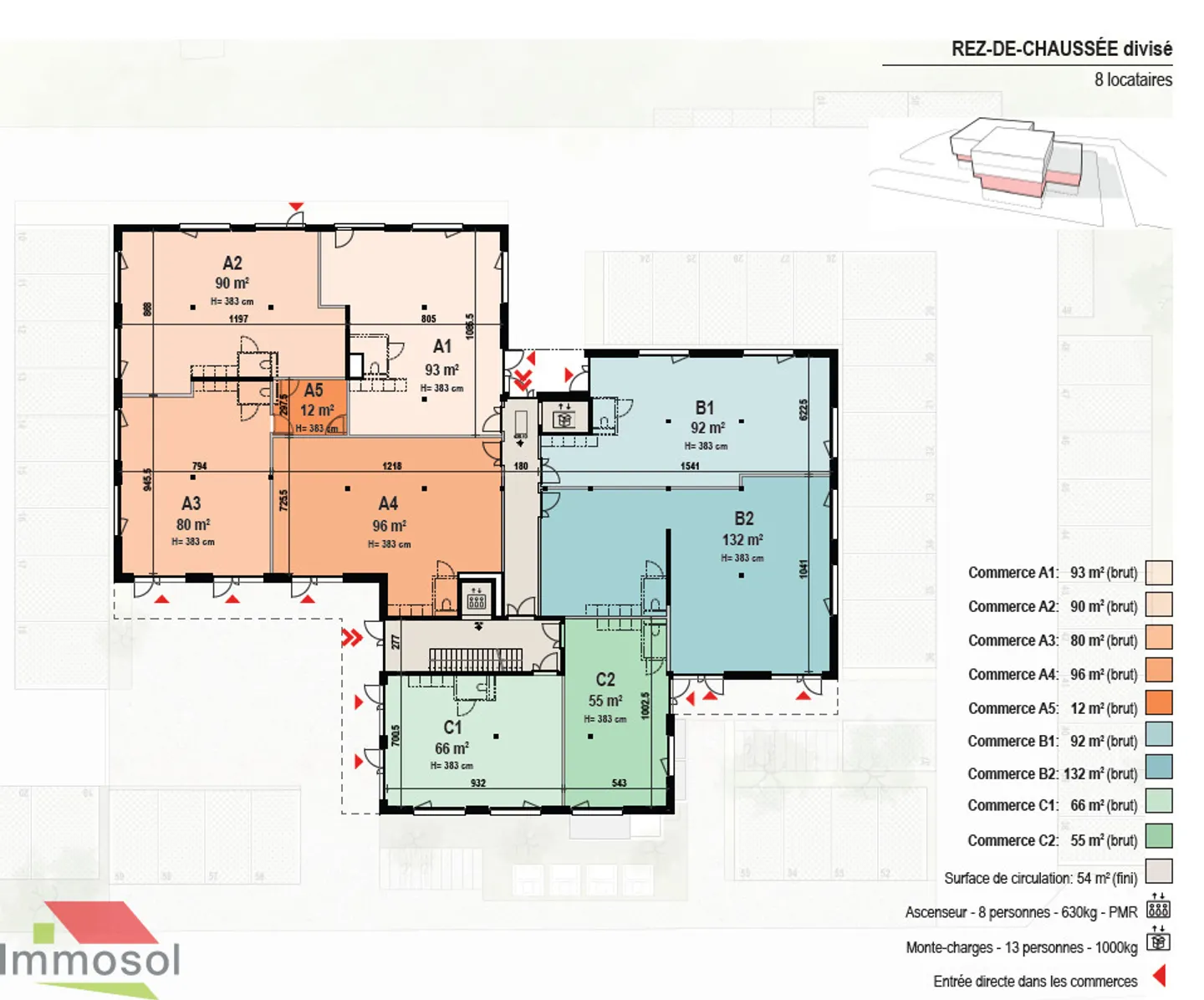 Spazio commerciale da 66m2 al piano terra - Foto 3 di 5