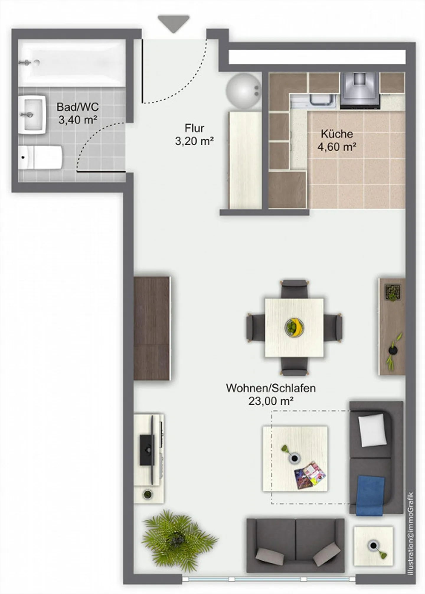 Charmante appartement individuel dans un emplacement calme ! - Photo 6 sur 6