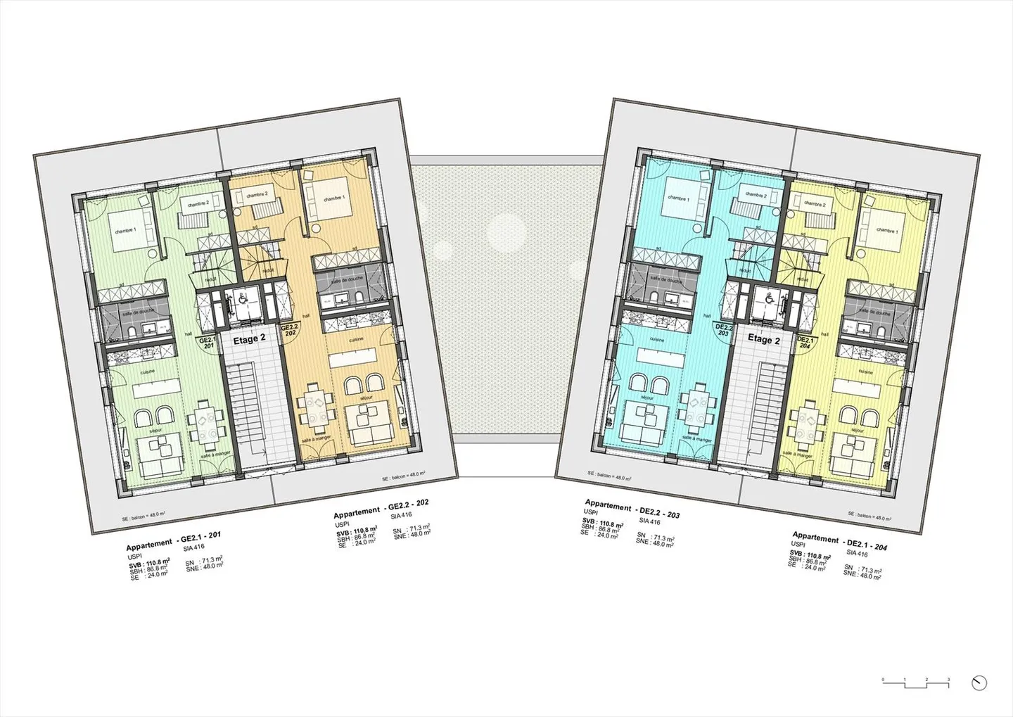 Vercorin - Echères 204 - Duplex 4,5 Zimmer Durchgang - Foto 5 von 10