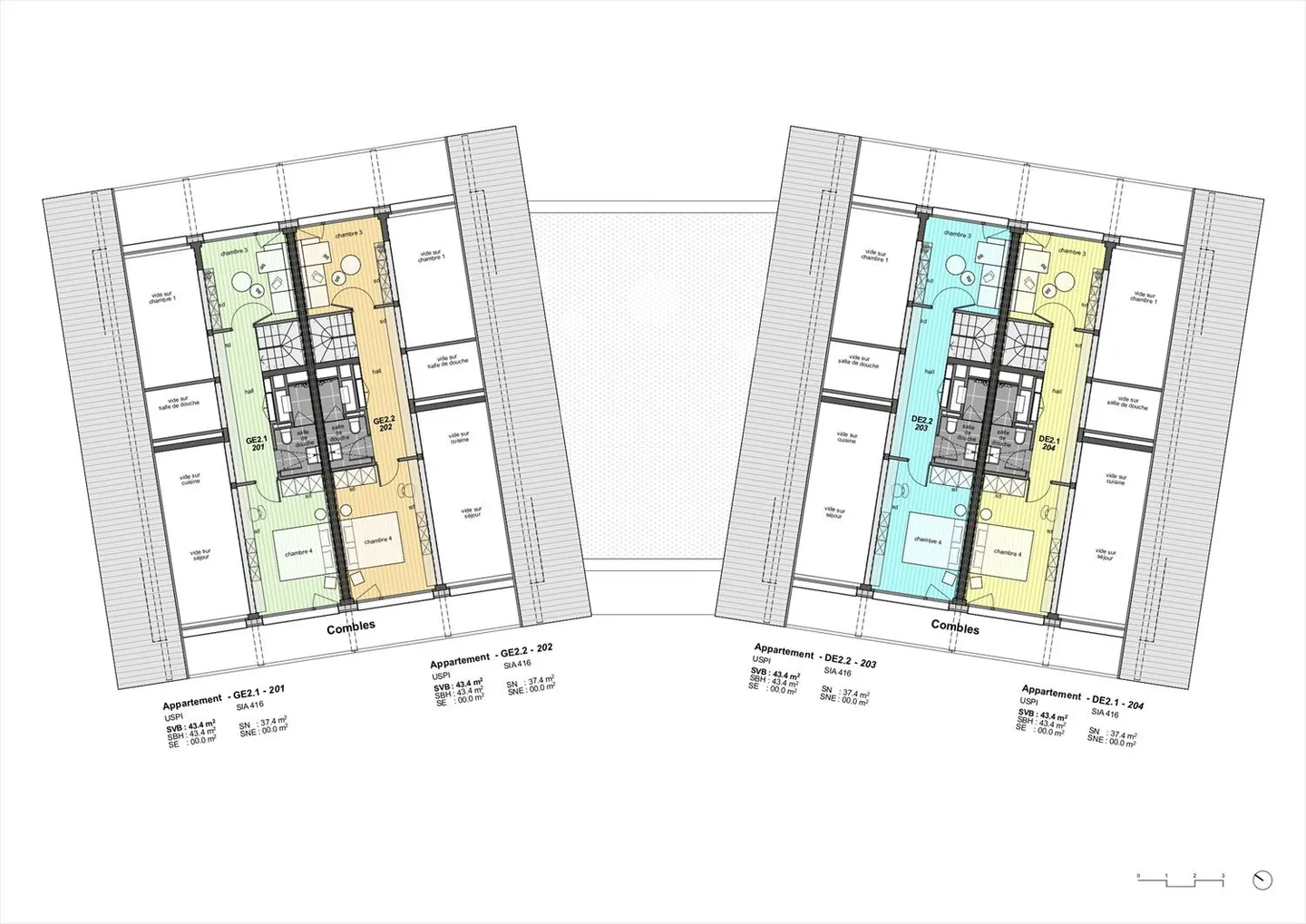 Vercorin - Echères 204 - Duplex 4,5 Zimmer Durchgang - Foto 6 von 10