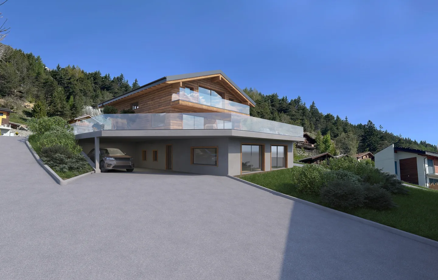 Wunderschöne 4,5-Zimmer-Wohnung mit atemberaubendem Blick in Savièse - Foto 6 von 6