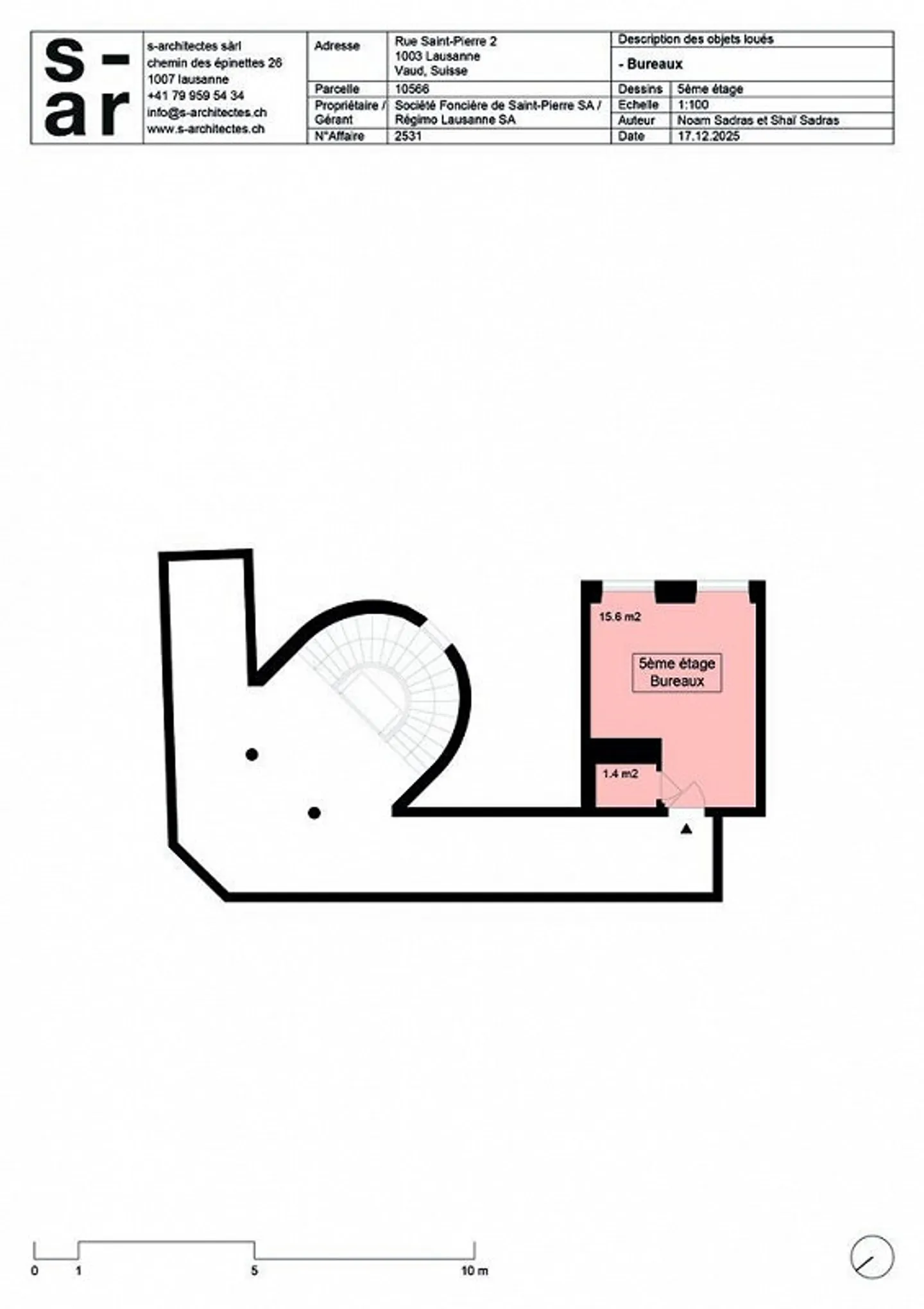 Büro im Stadtzentrum von Lausanne - Foto 4 von 4