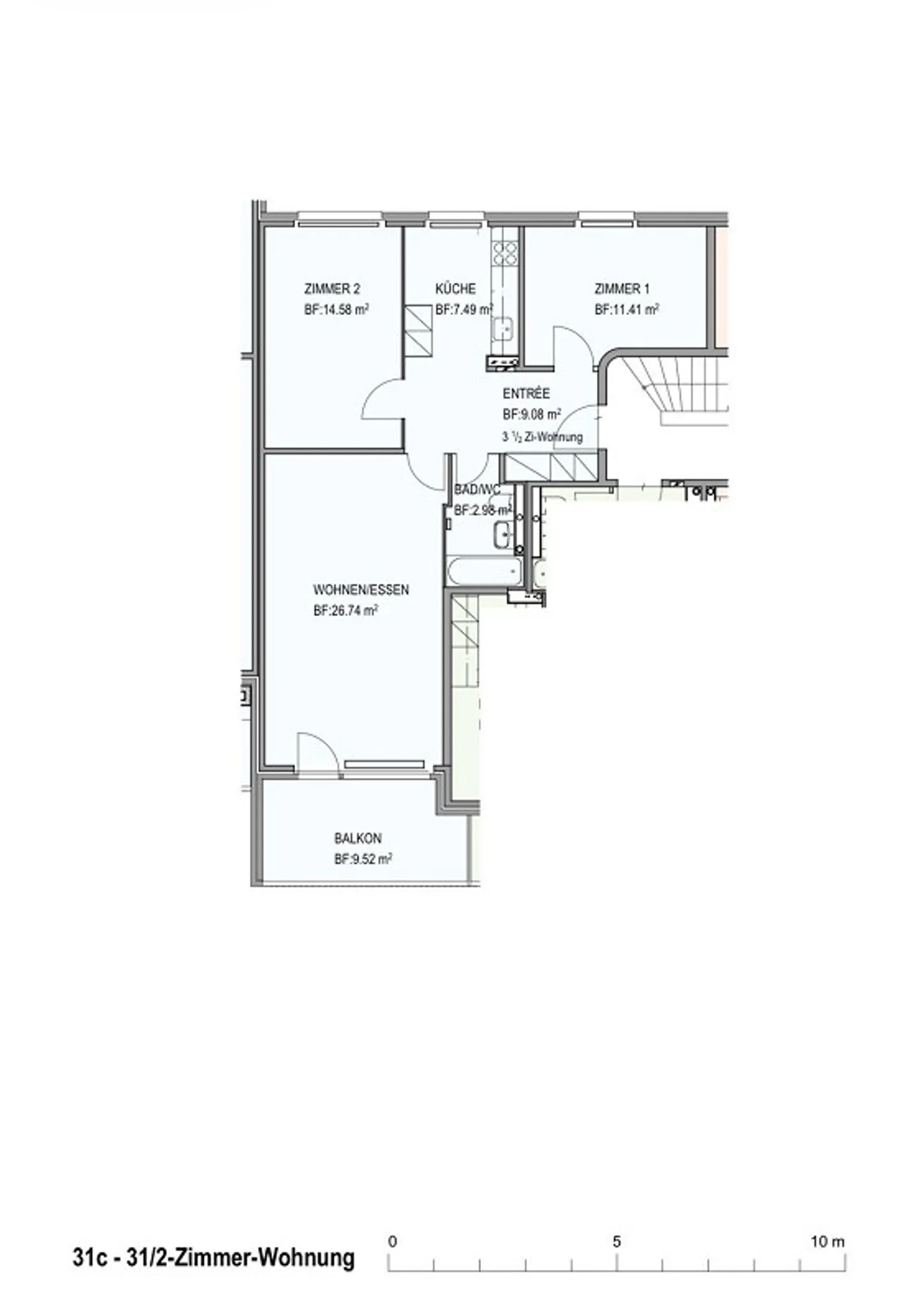 Appartement 3.5 pièces - Photo 12 sur 12