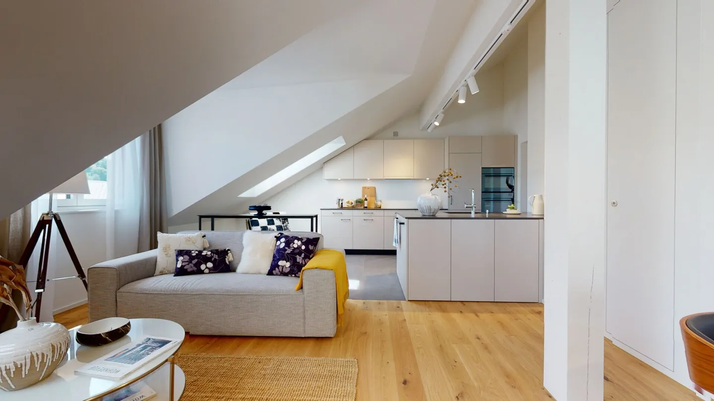 Einzigartige Dachgeschosswohnung im Eigentumsstandard - Foto 2 di 12