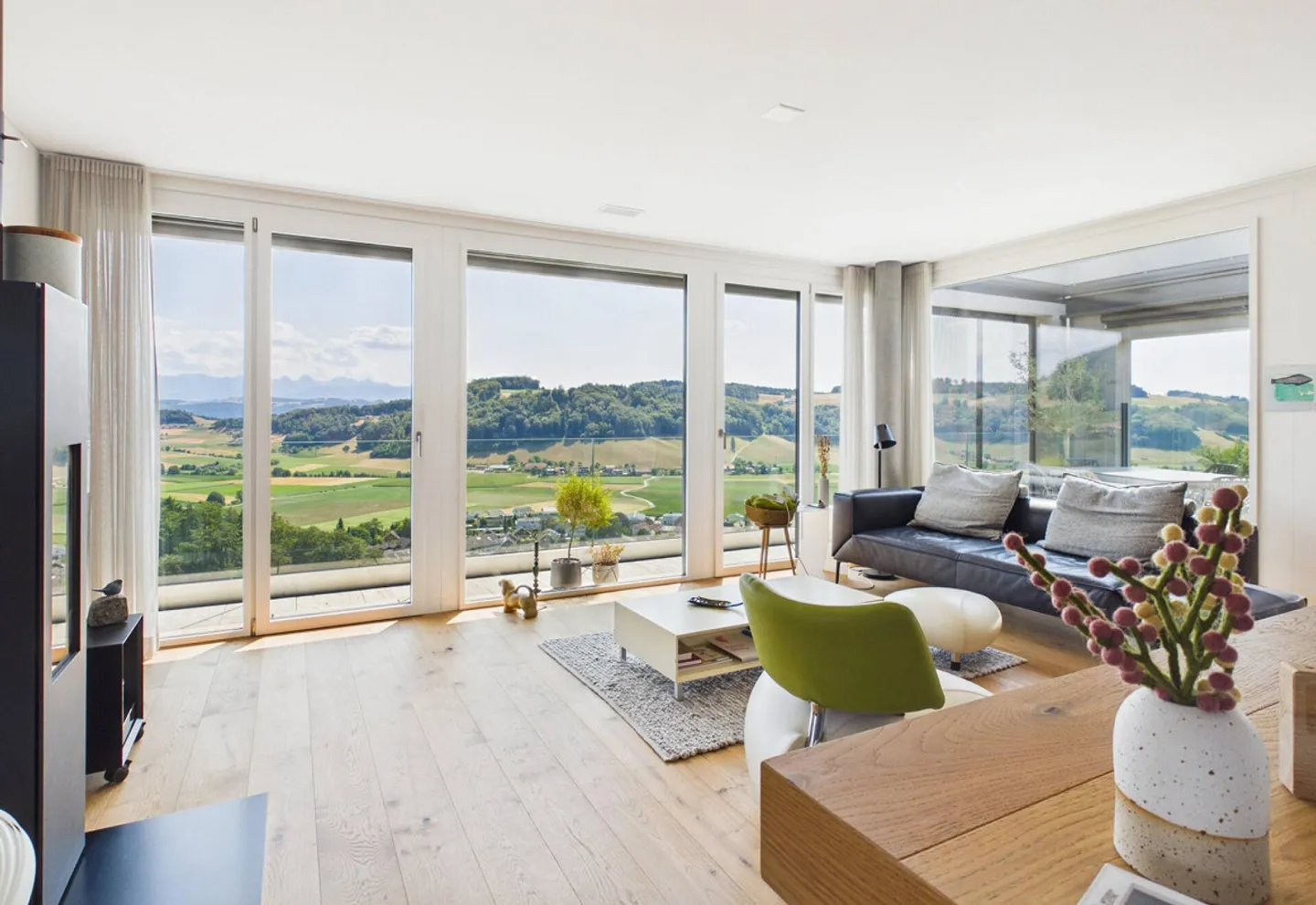 Penthouse mit beeindruckendem Alpenblick - Foto 2 von 15