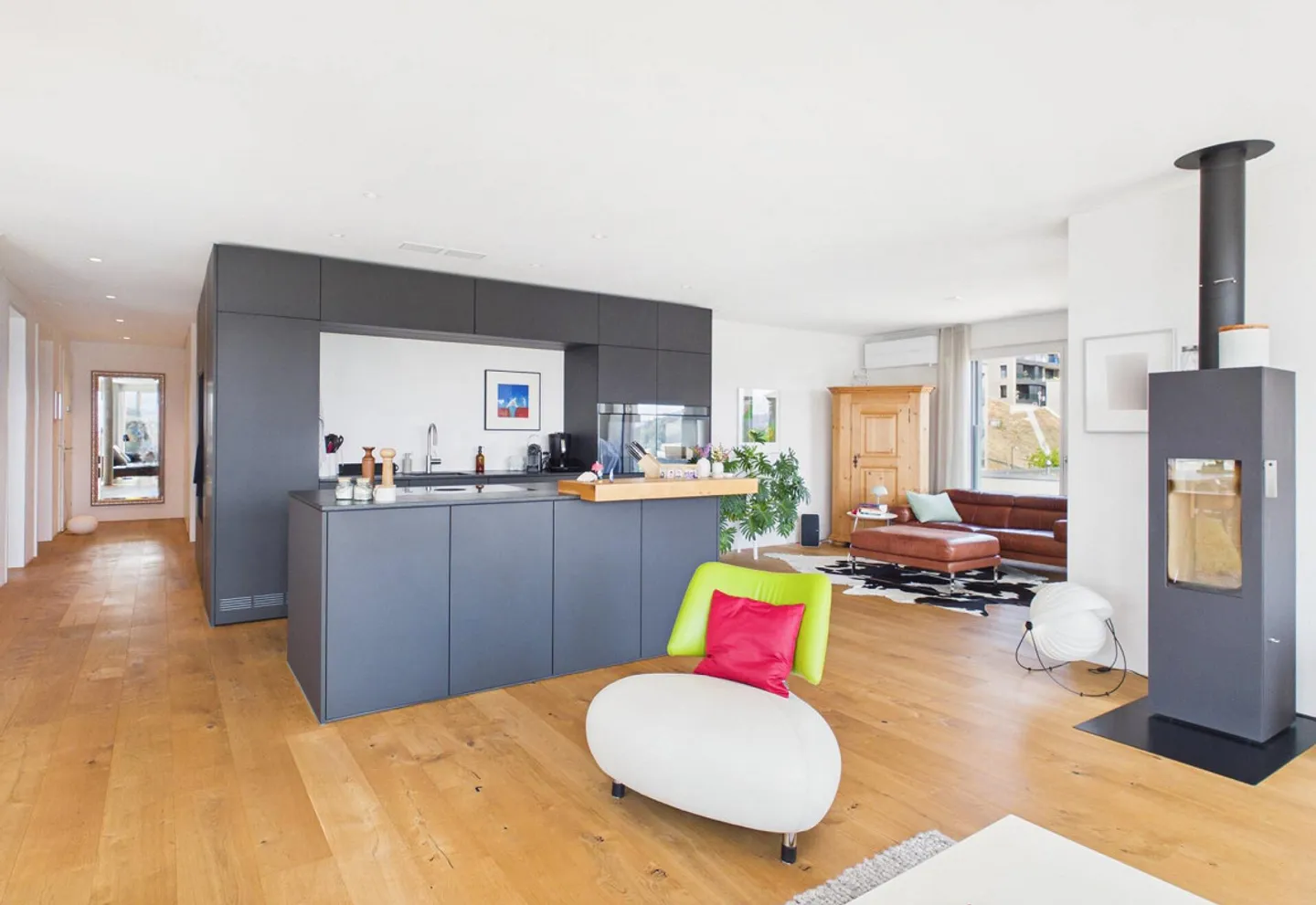 Penthouse mit beeindruckendem Alpenblick - Foto 8 von 15