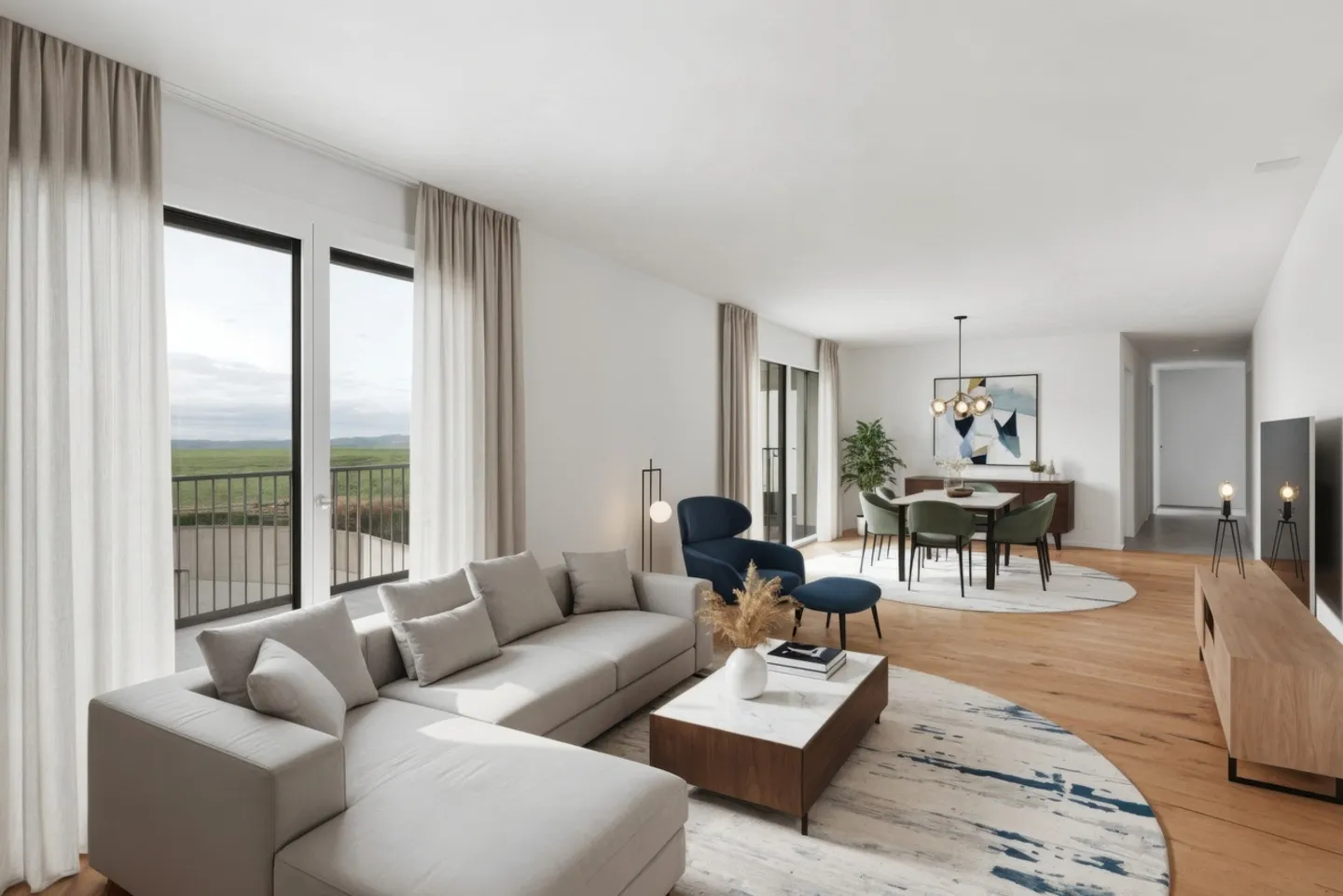 Magnifique duplex neuf de 5.5 pièces à 4 minutes de Romont - LOT 1.1 - Photo 1 sur 13