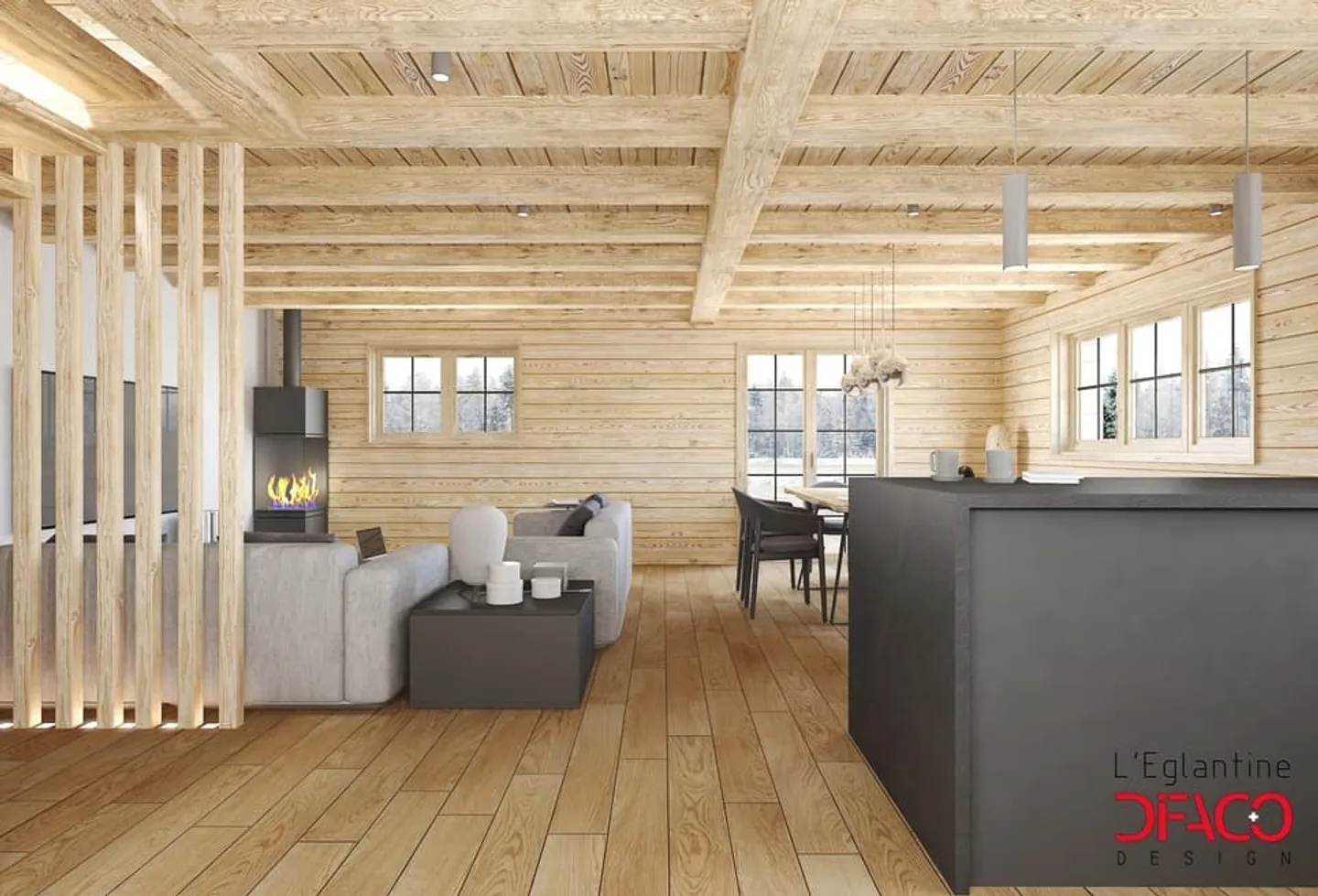 APPARTAMENTO DUPLEX LOT 2 CHALET ÉGLANTINE - Foto 3 di 13