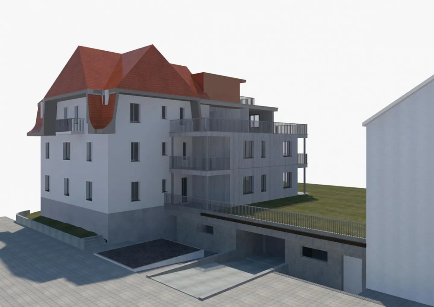 Appartement moderne de 2 1/2 pièces dans une construction écologique en bois massif - Photo 2 sur 3