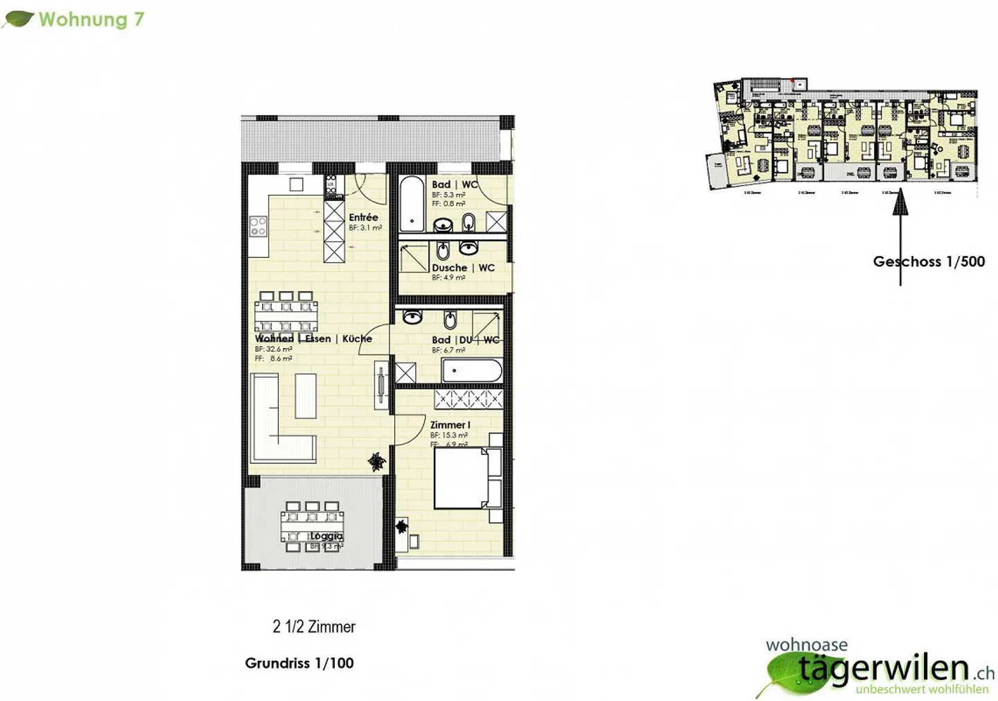 Friendly, attractive, bright, modern, high-quality 2.5-room apartment - Photo 14 of 14