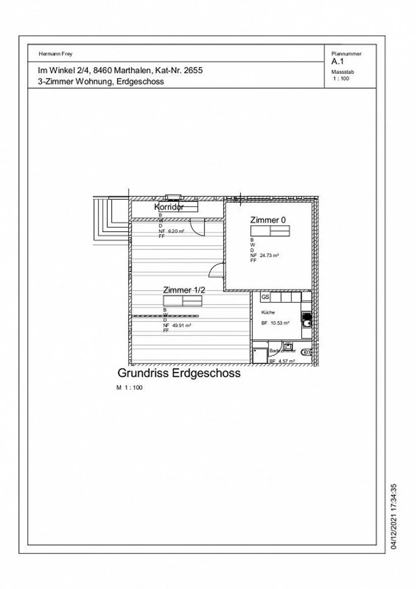 Charmante Altbauwohnung in Marthalen - Foto 10 von 10