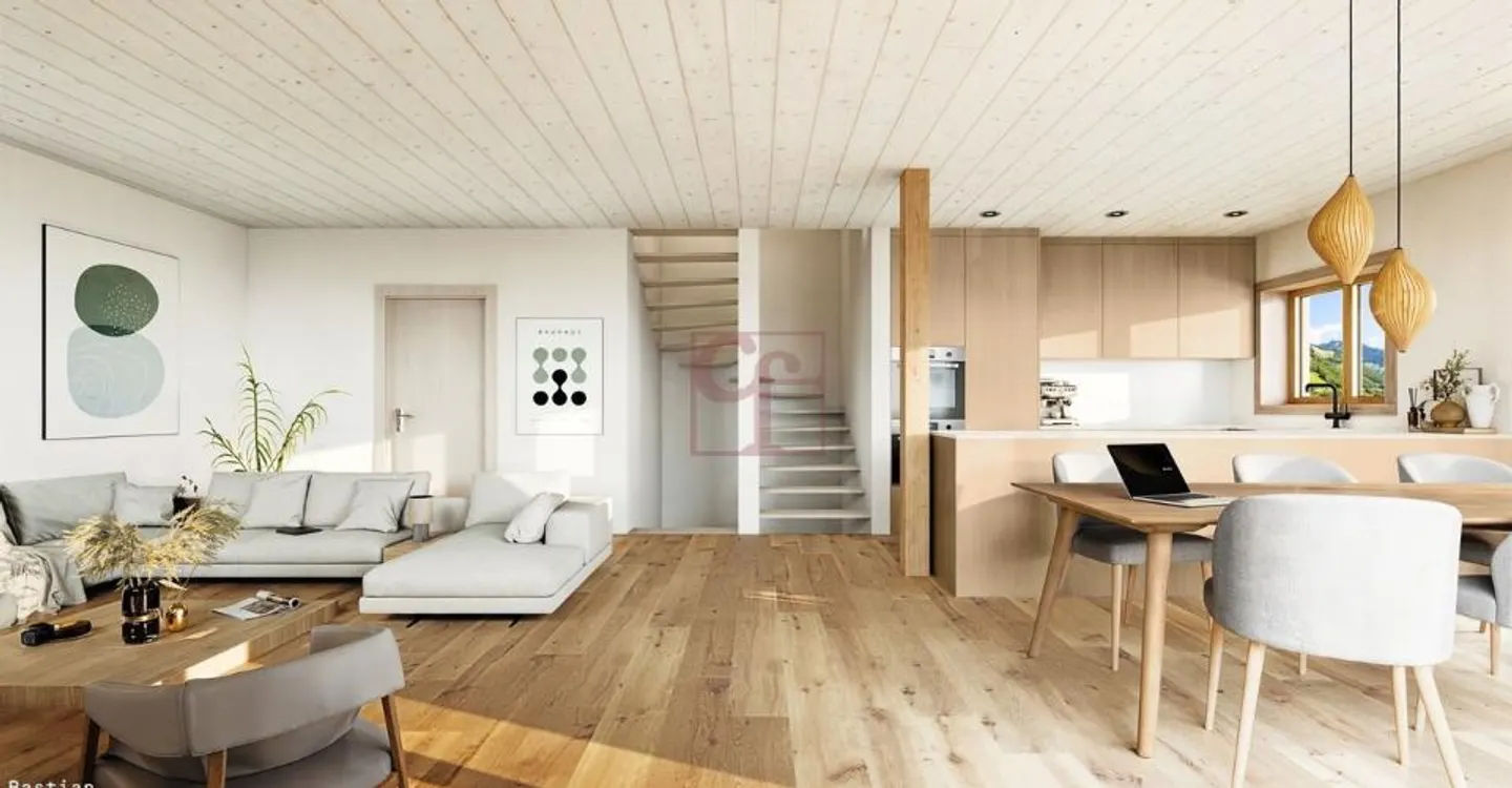 10 minutes from Charmey - Two new 4.5 room apartments with alpine charm - Photo 3 of 10