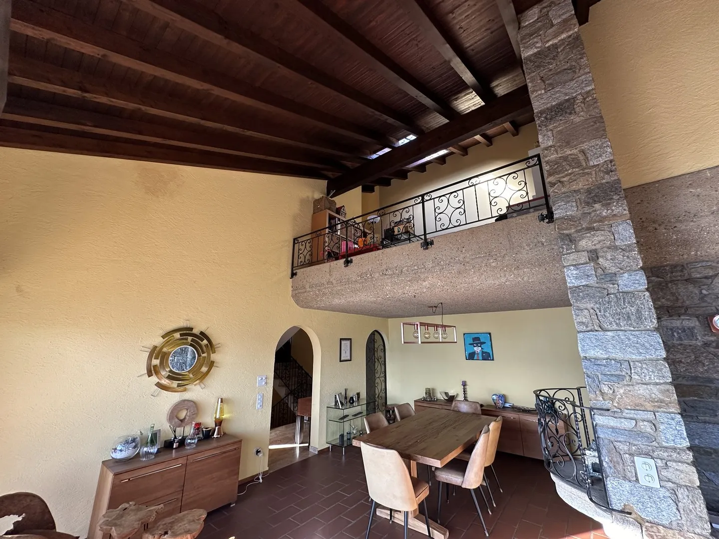 Casa unifamiliare con vista sul lago di Lugano e sulle montagne a Cimo - Foto 6 di 8