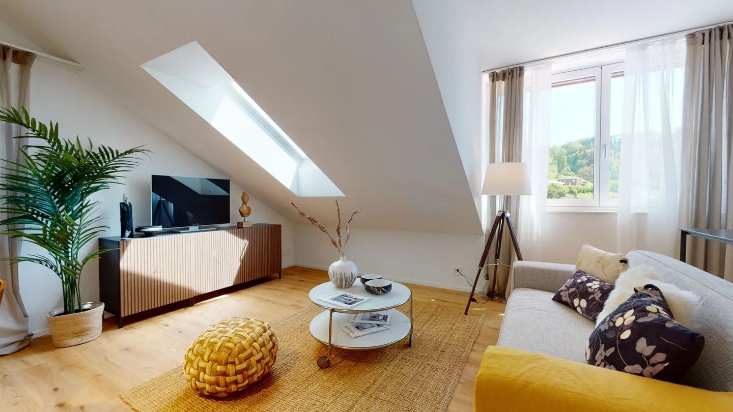 Einzigartige Dachgeschosswohnung im Eigentumsstandard - Foto 3 di 12