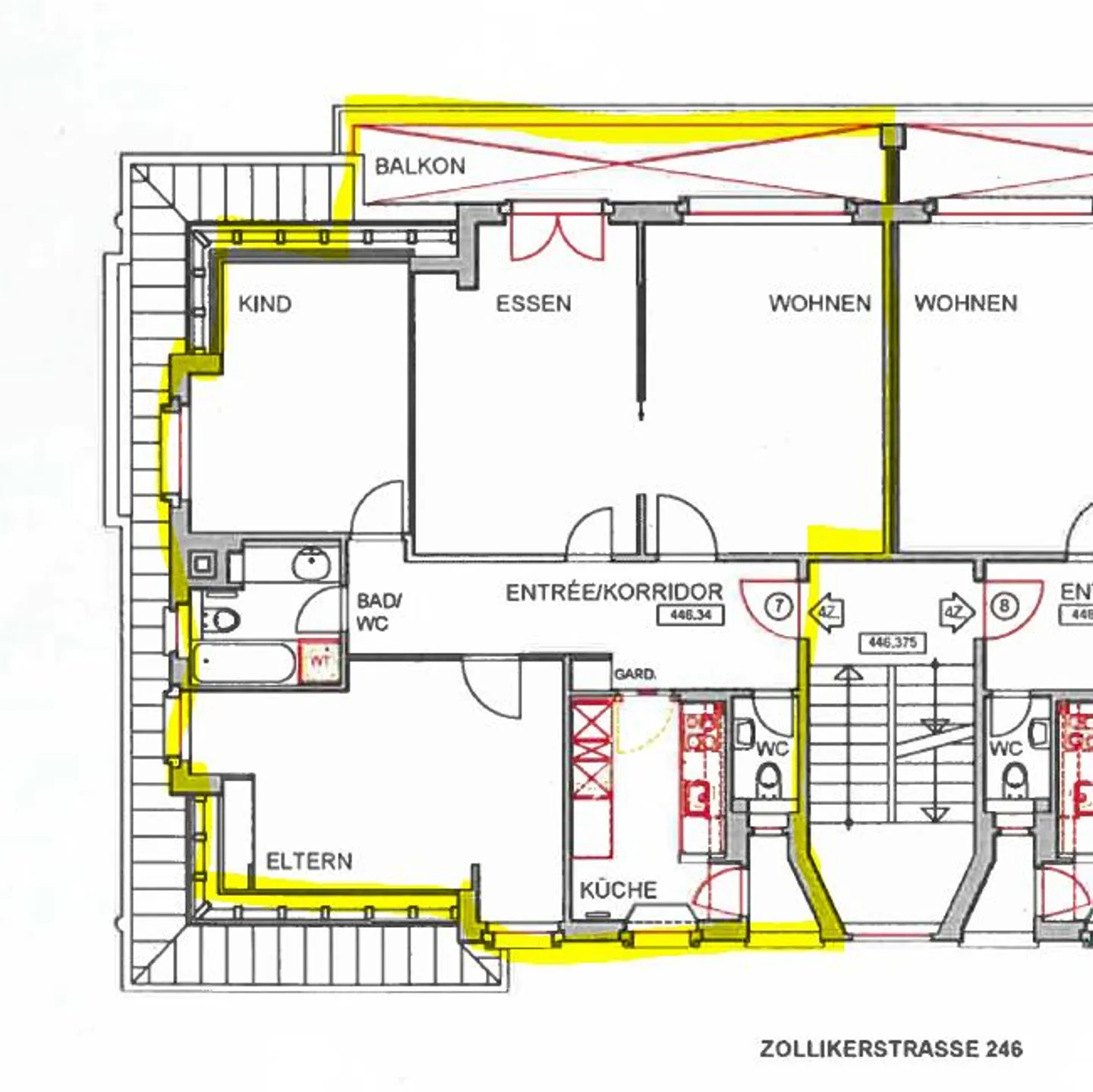 4-room old building apartment with lake view in Zurich Seefeld - Photo 2 of 2