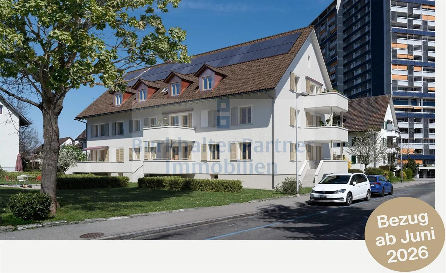 Après rénovation complète, nous louons les appartements suivants au Brünnenstrasse 65 à 3018 Berne à partir du 1er septembre 2026 : appartement en attique de 3,5 pièces, 2ème étage gauche appartement de 2 pièces, 1er étage milieu - Photo 1 sur 5
