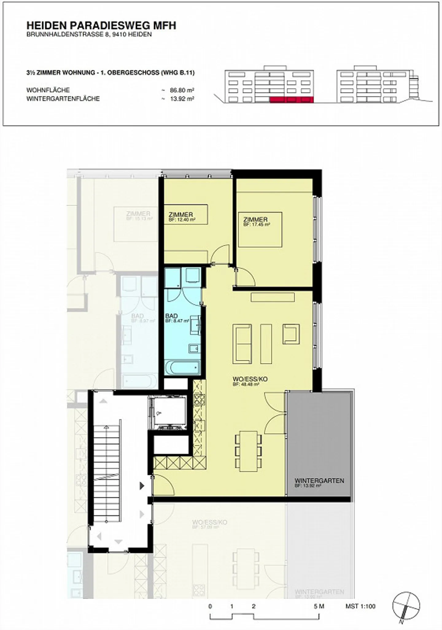 Appartamento interessante di 3,5 stanze - Foto 11 di 11