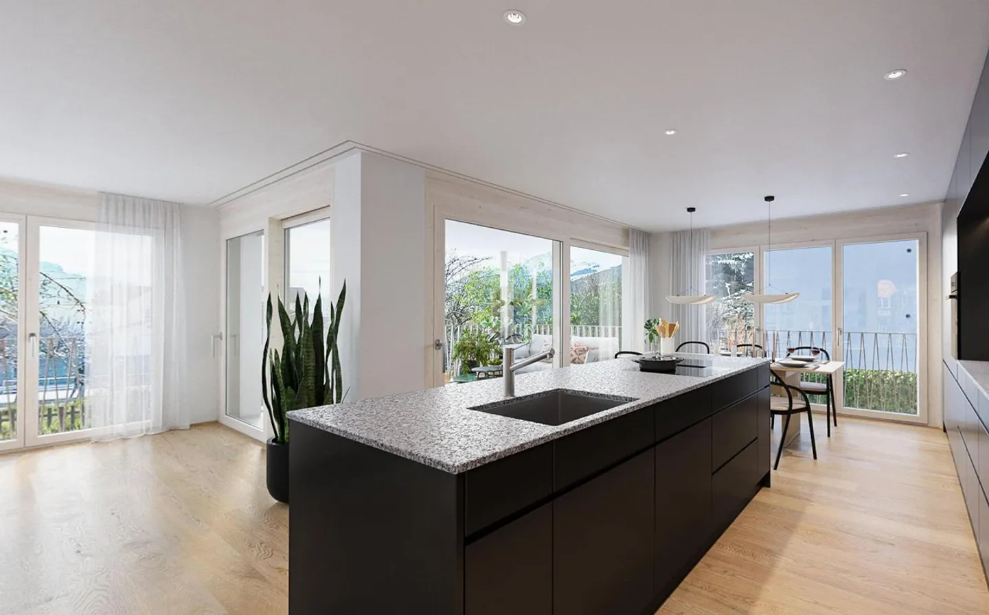Appartement de 4,5 pièces bien situé à Malans - Photo 2 sur 7