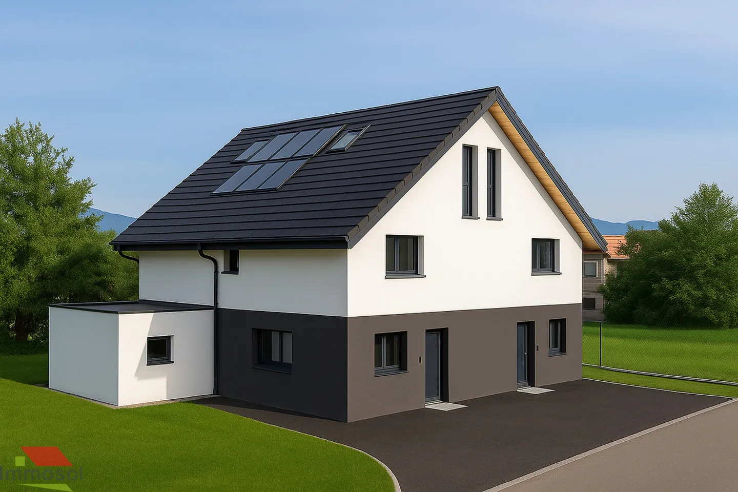 Semi-Detached House on Plan - 5.5 Rooms - Basement - Garden - Garage - Photo 1 of 4