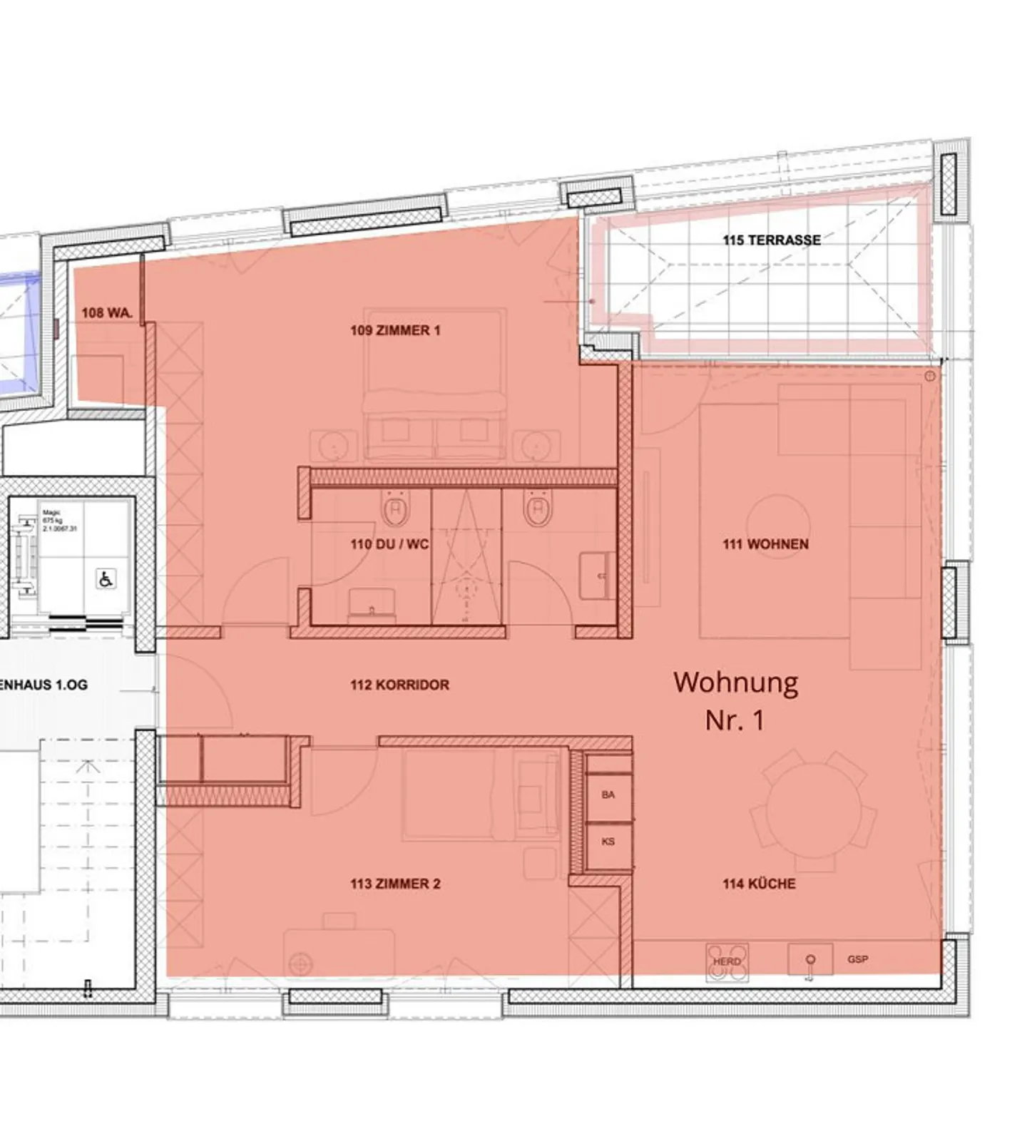 Moderne und zentral gelegene 3.5 Zimmer-Wohnung in Uster - Foto 10 von 10