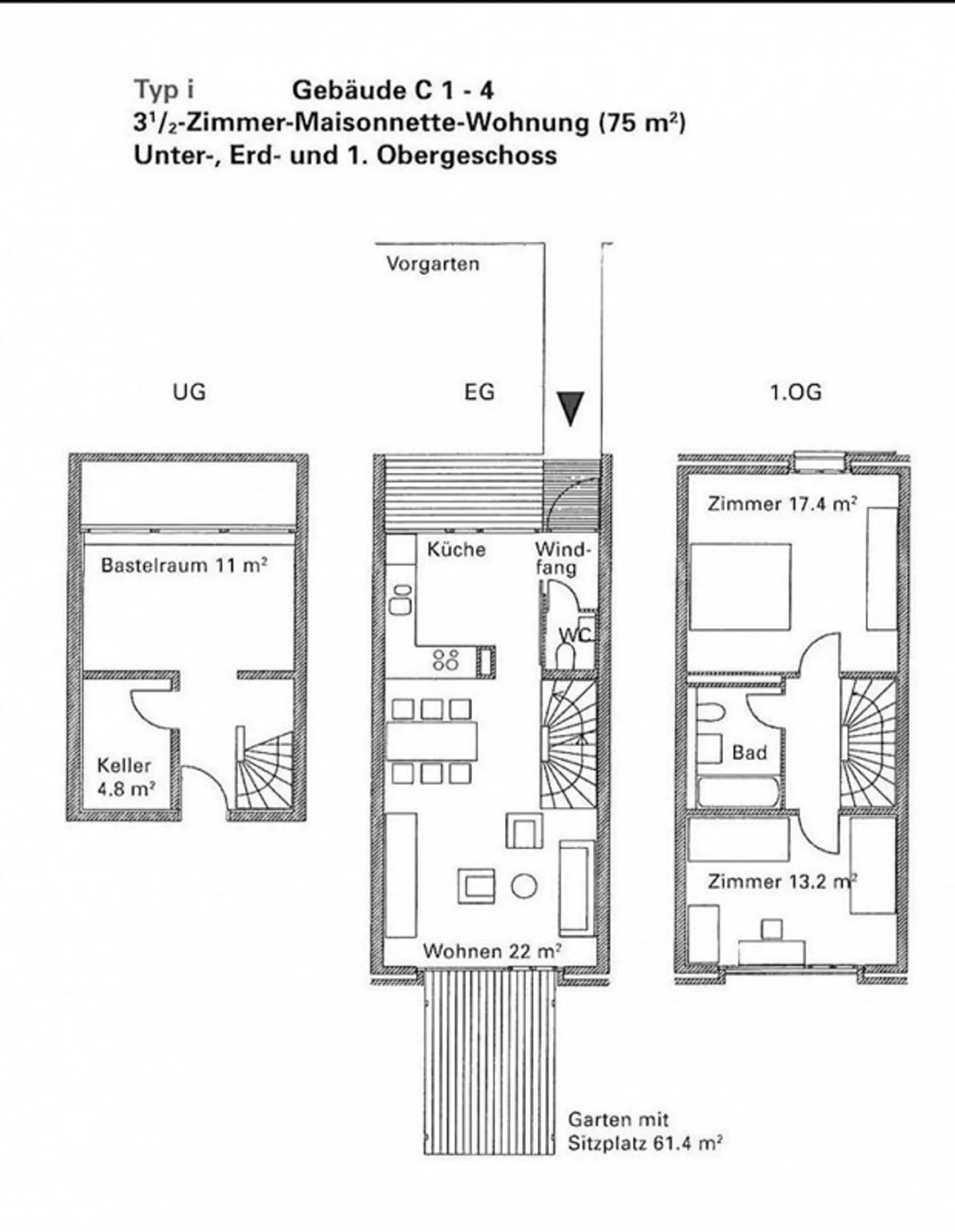 Nachmieter gesucht, schöne Maisonette Wohnung - Foto 2 von 8