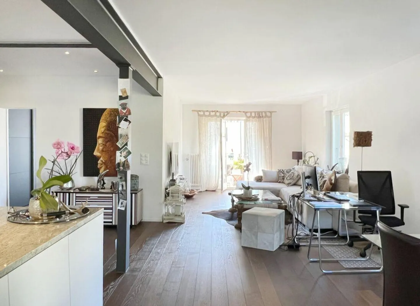 Exklusive möblierte Loft-Wohnung mit separatem Schlafzimmer - Foto 4 von 12