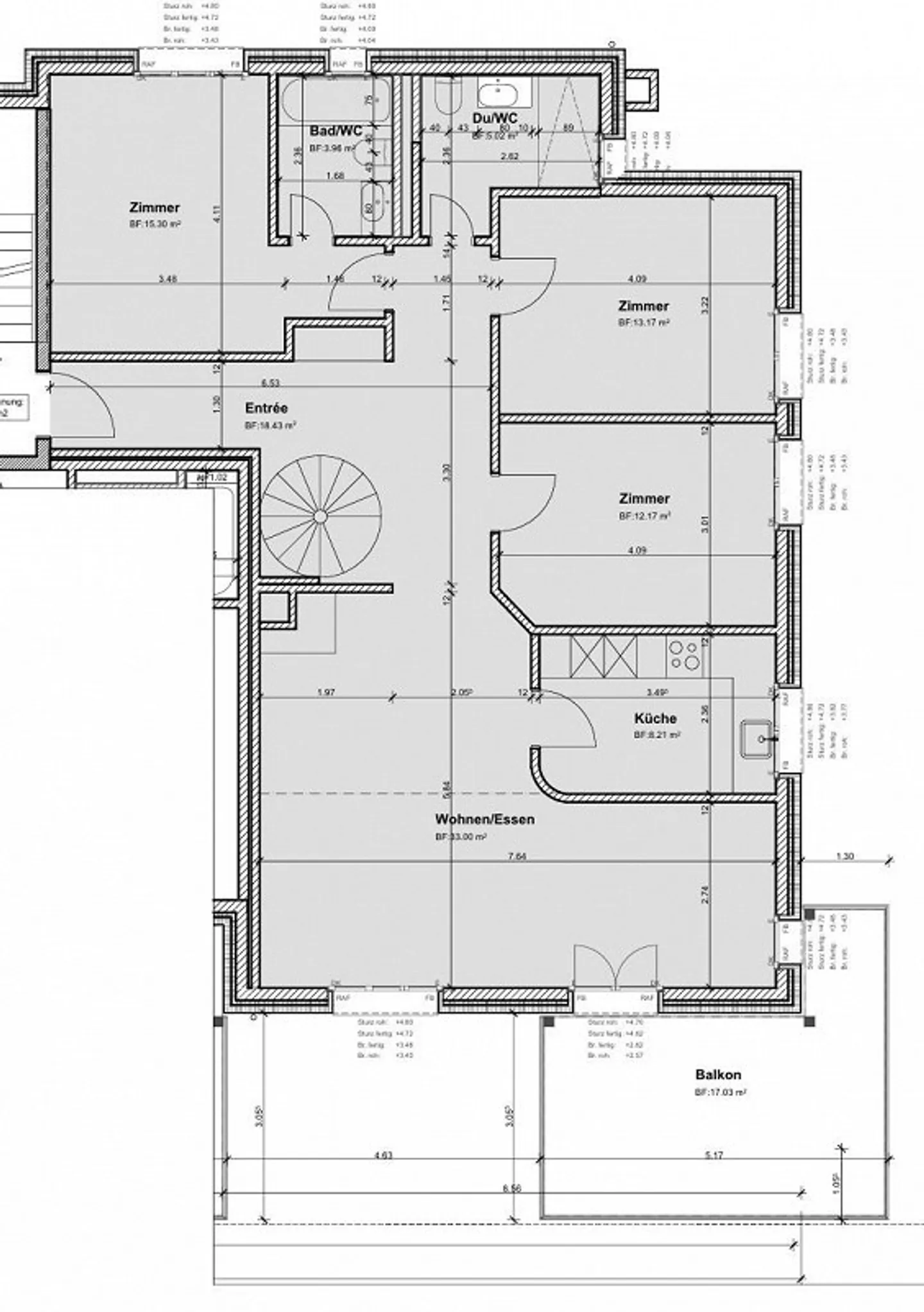 Appartement 5.5 pièces rénové de haute qualité et attrayant (maisonette), dans - Photo 31 sur 31