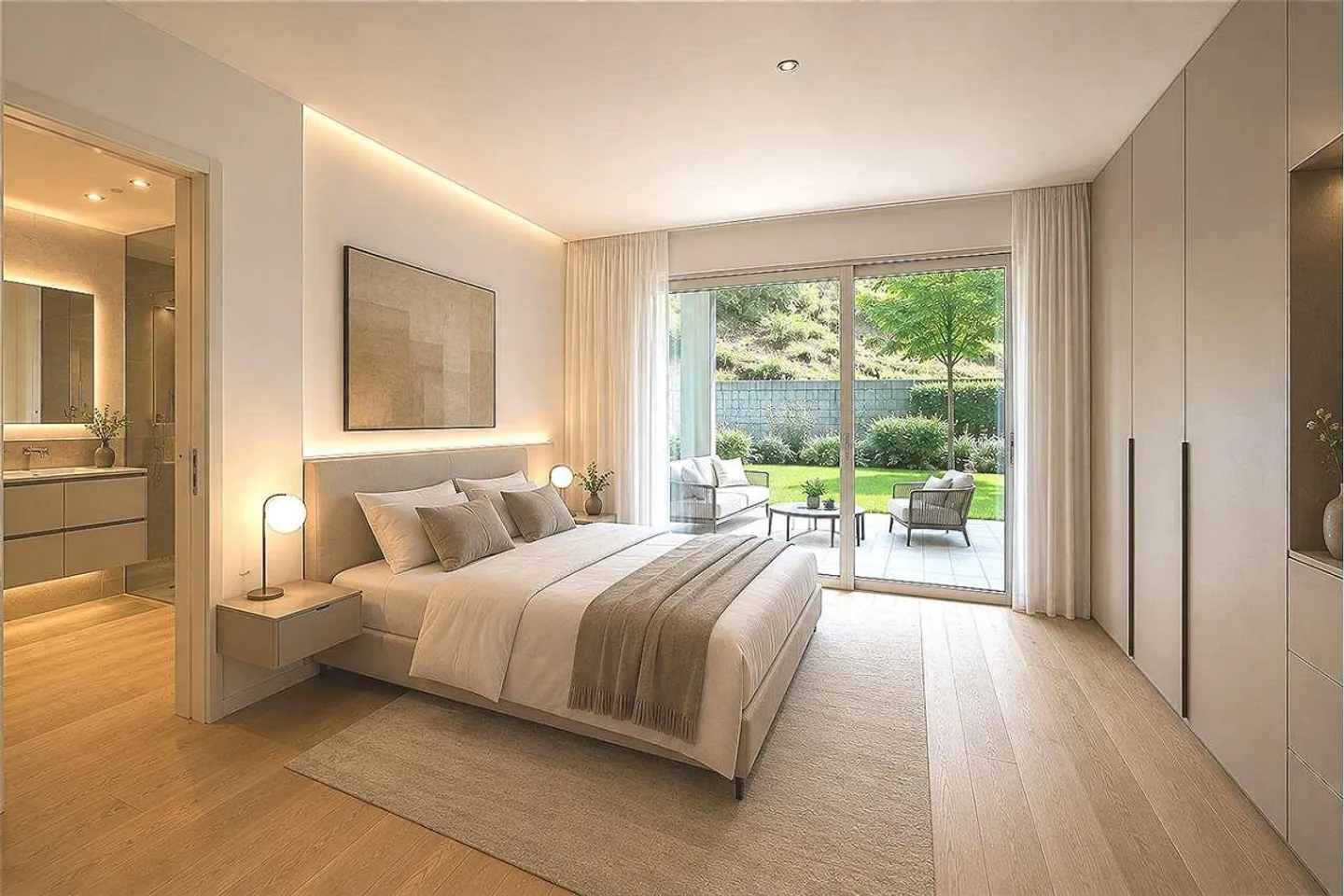 Appartement élégant avec grand espace terrasse et jardin privé - Photo 2 sur 5