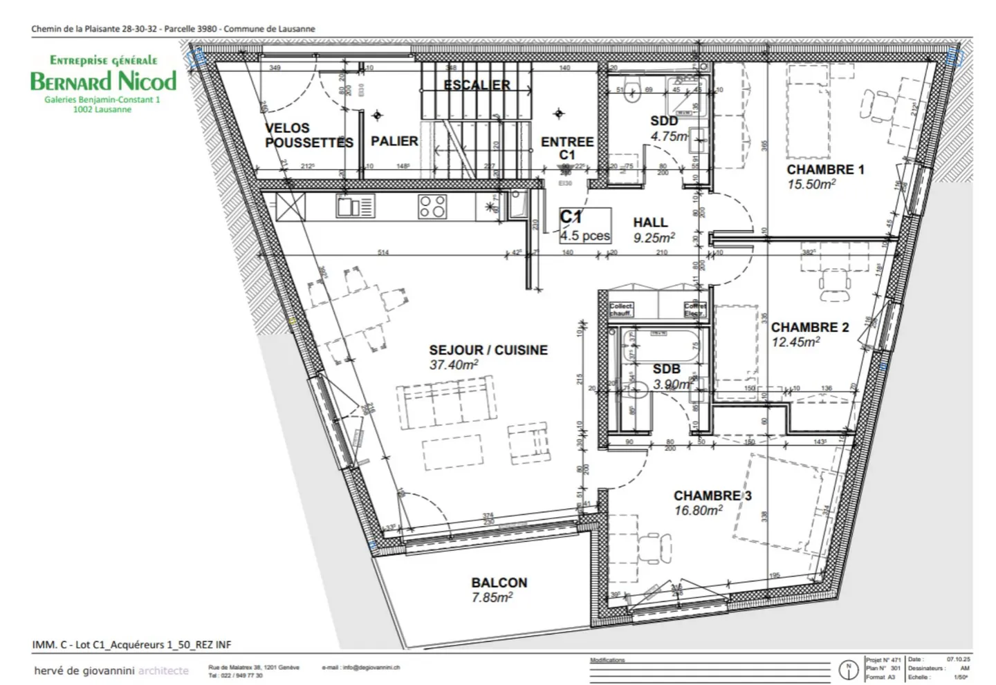 Nuova residenza a Chailly! Appartamento di 4,5 locali con balcone esposto a sud - Foto 6 di 7