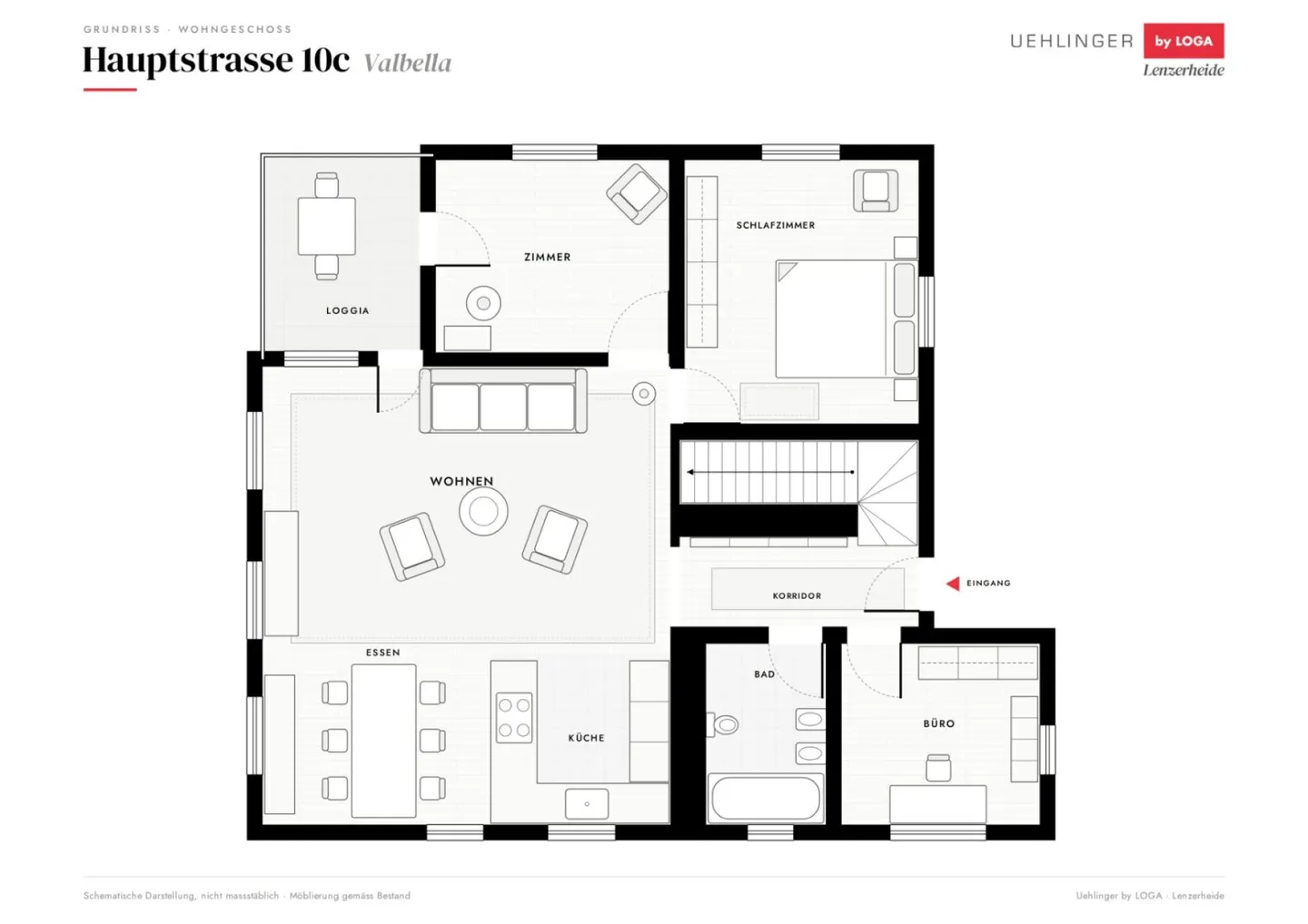 Moderne Maisonette in Valbella - Foto 19 von 20