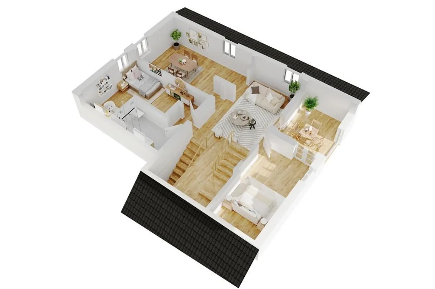 Large 4½-Room Penthouse - Photo 9 of 13