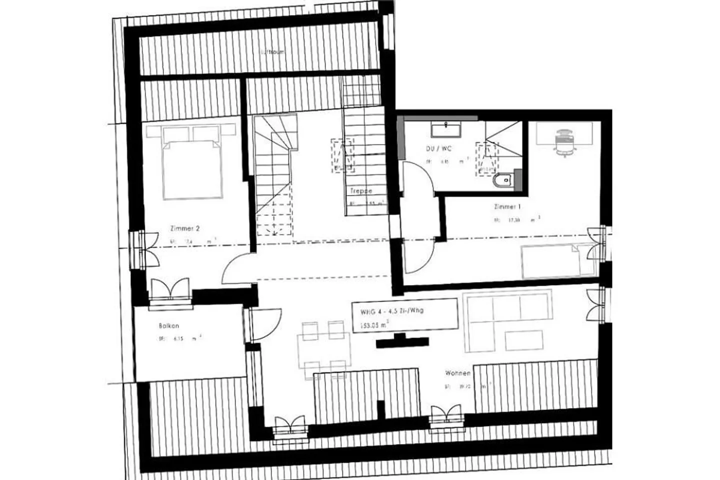Large 4½-Room Penthouse - Photo 12 of 13