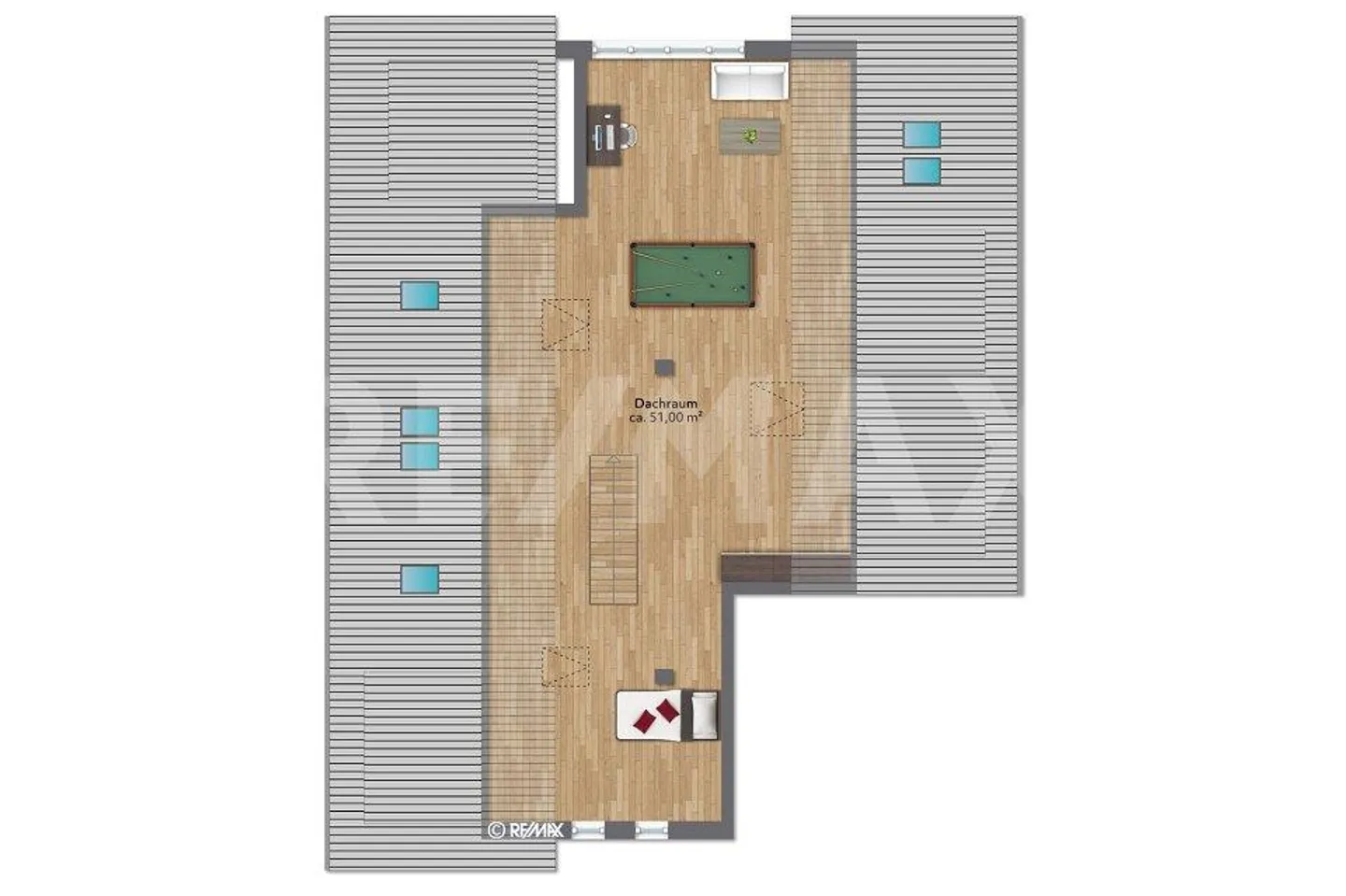 5 ½ ZIMMER ATTIKA-MAISONETTE-WOHNUNG MIT TERRASSE - Foto 12 von 12