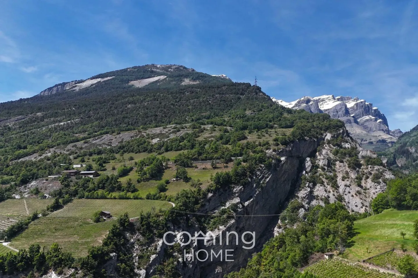 Terreno soleggiato a Leuk con vista mozzafiato - completamente servito - Foto 9 di 10