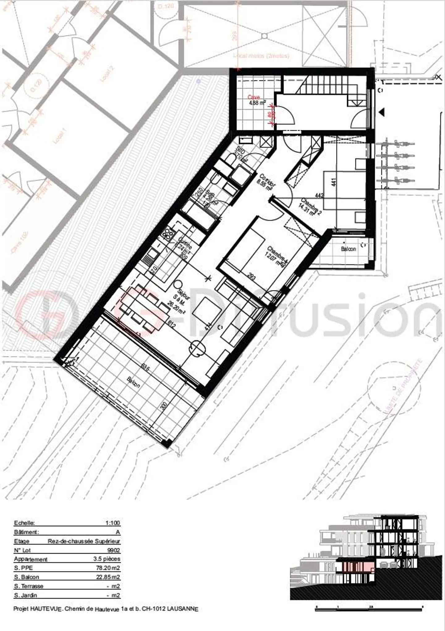 Appartement à vendre - Photo 2 sur 3