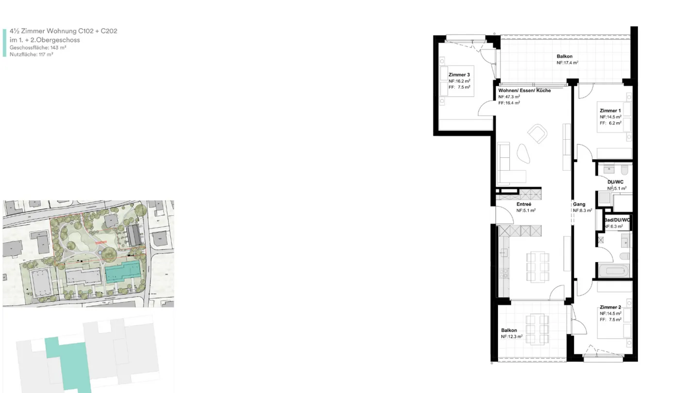 Erstbezug Mietwohnungen Rosengarten - Foto 2 von 6