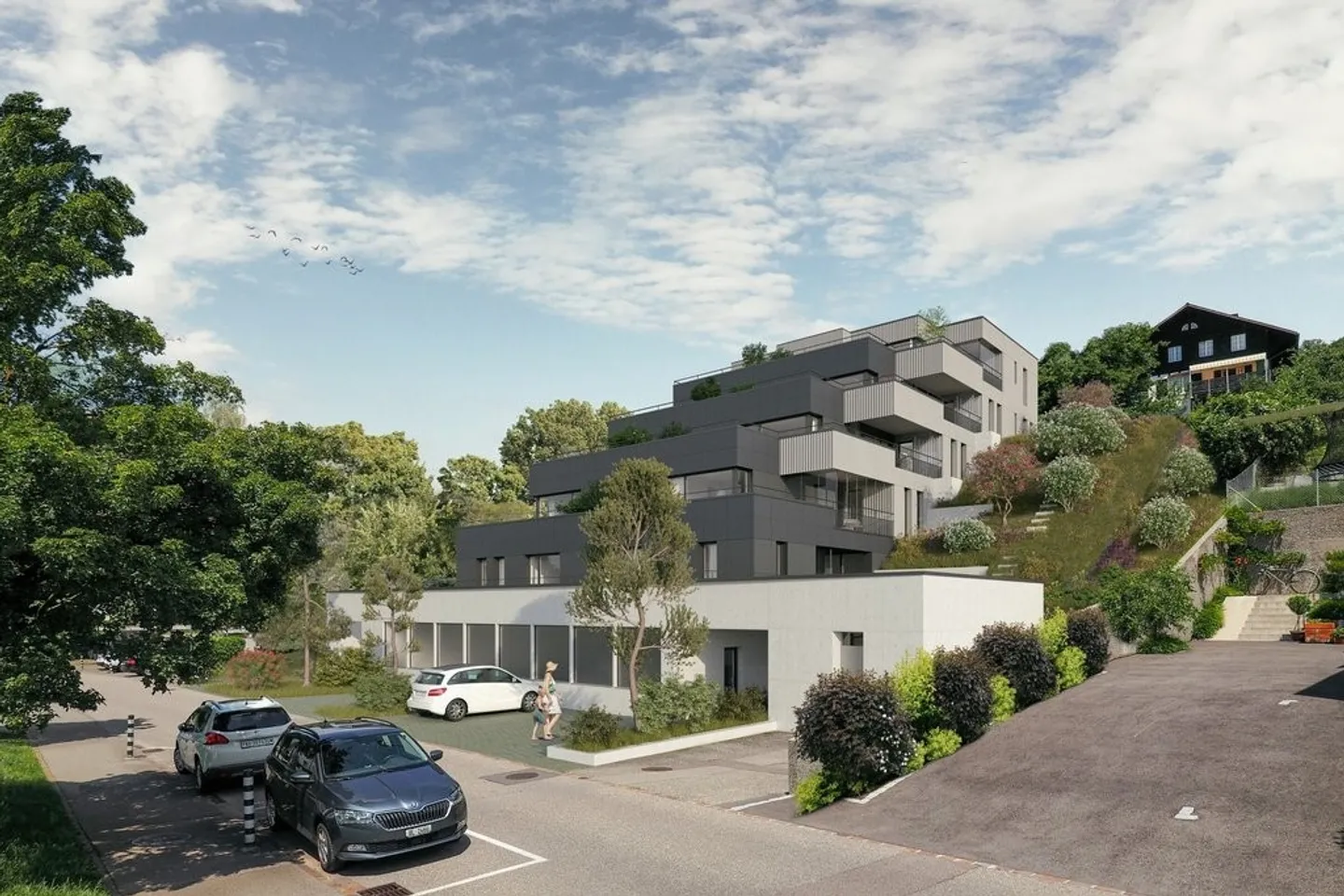 PREMIÈRE LOCATION ! Nouveaux appartements à louer dans la maison en terrasses à Sissach ! - Photo 1 sur 4