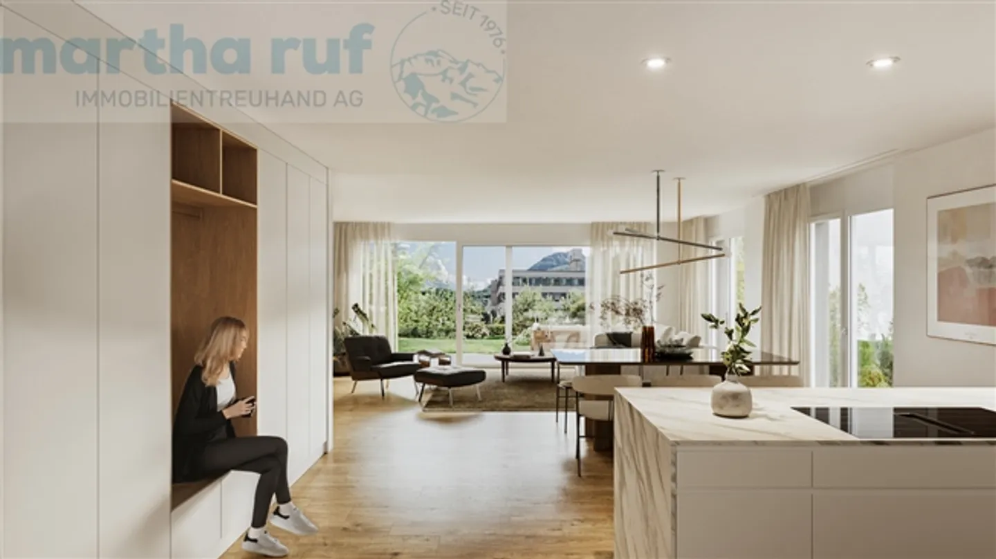 5.5-Room Semi-Detached House with a Panorama of the Jungfrau Massif - Photo 4 of 7